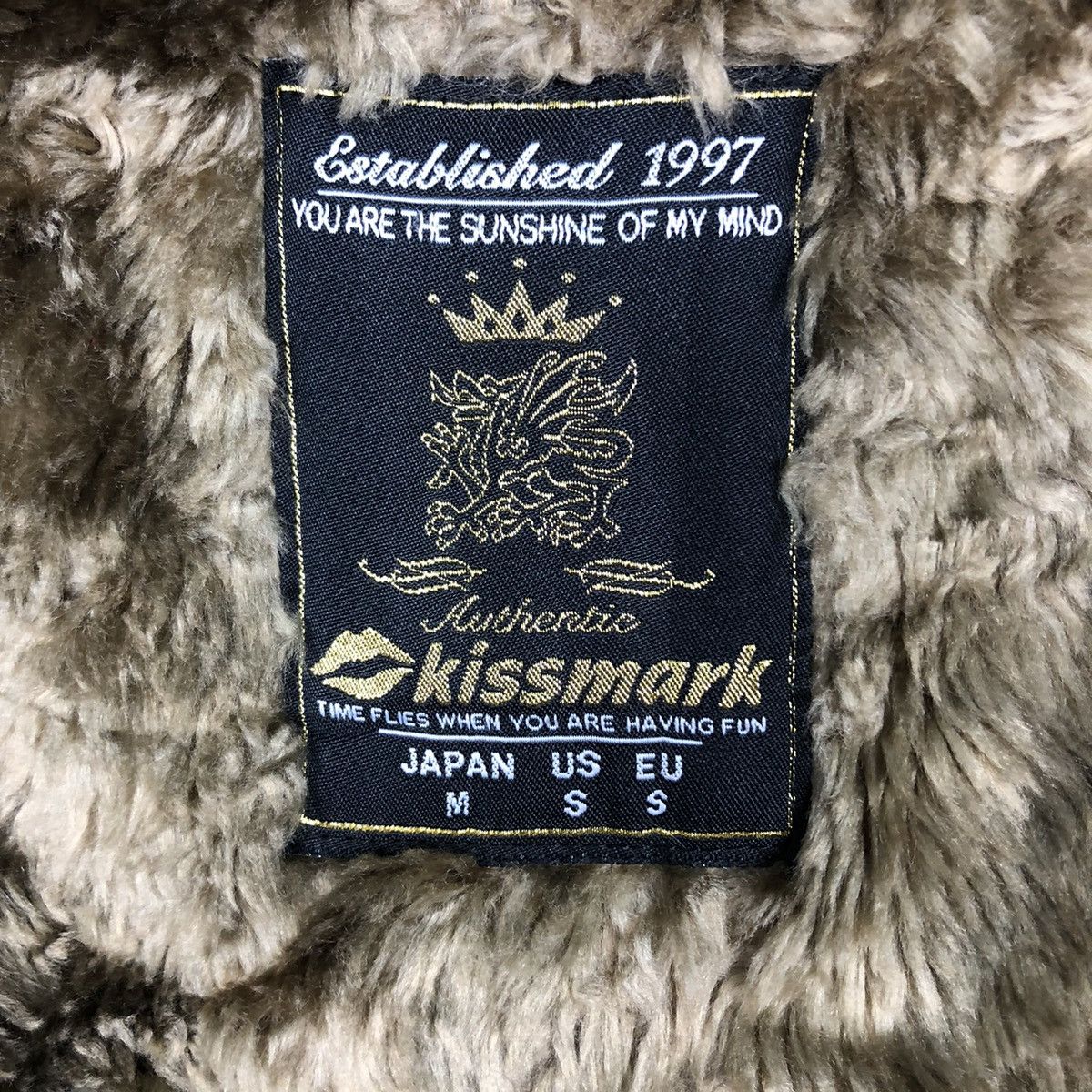 Japanese Brand 📌Vintage Biker Jacket Shearling Fur Blanket Kissmark Size US M / EU 48-50 / 2 - 19 Thumbnail