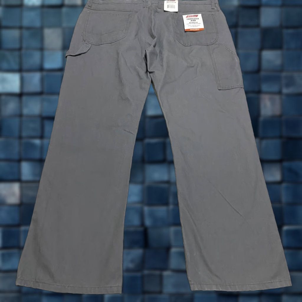 Dickies Dickies Jeans Mens 42x32 Gray Medium Wash Carpenter Relaxed Straight Utility Shirt? Size US 42 / EU 58 - 1 Thumbnail