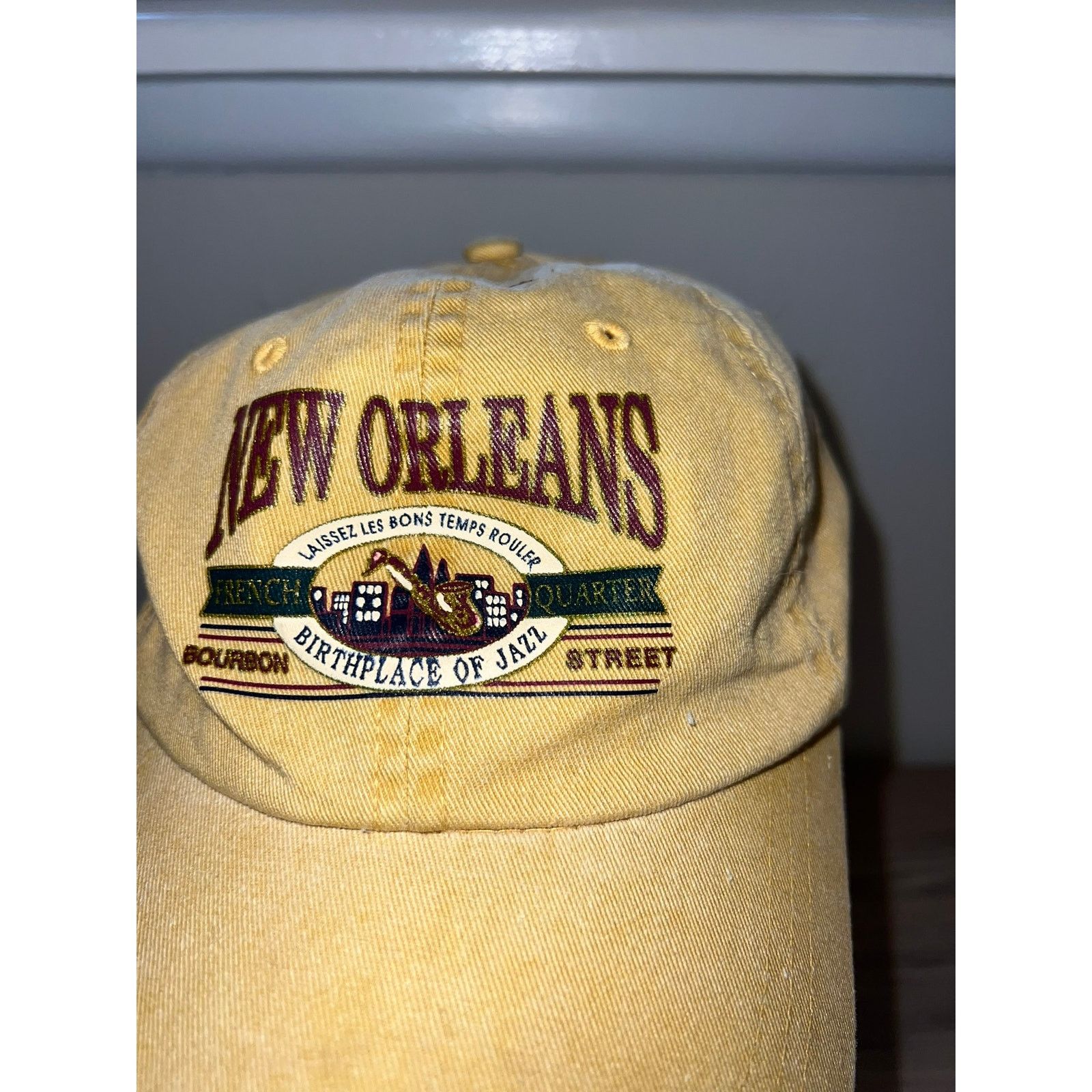 Vintage Vintage New Orleans Bourbon Street Birthplace Jazz Brown Hat Size ONE SIZE - 3 Thumbnail