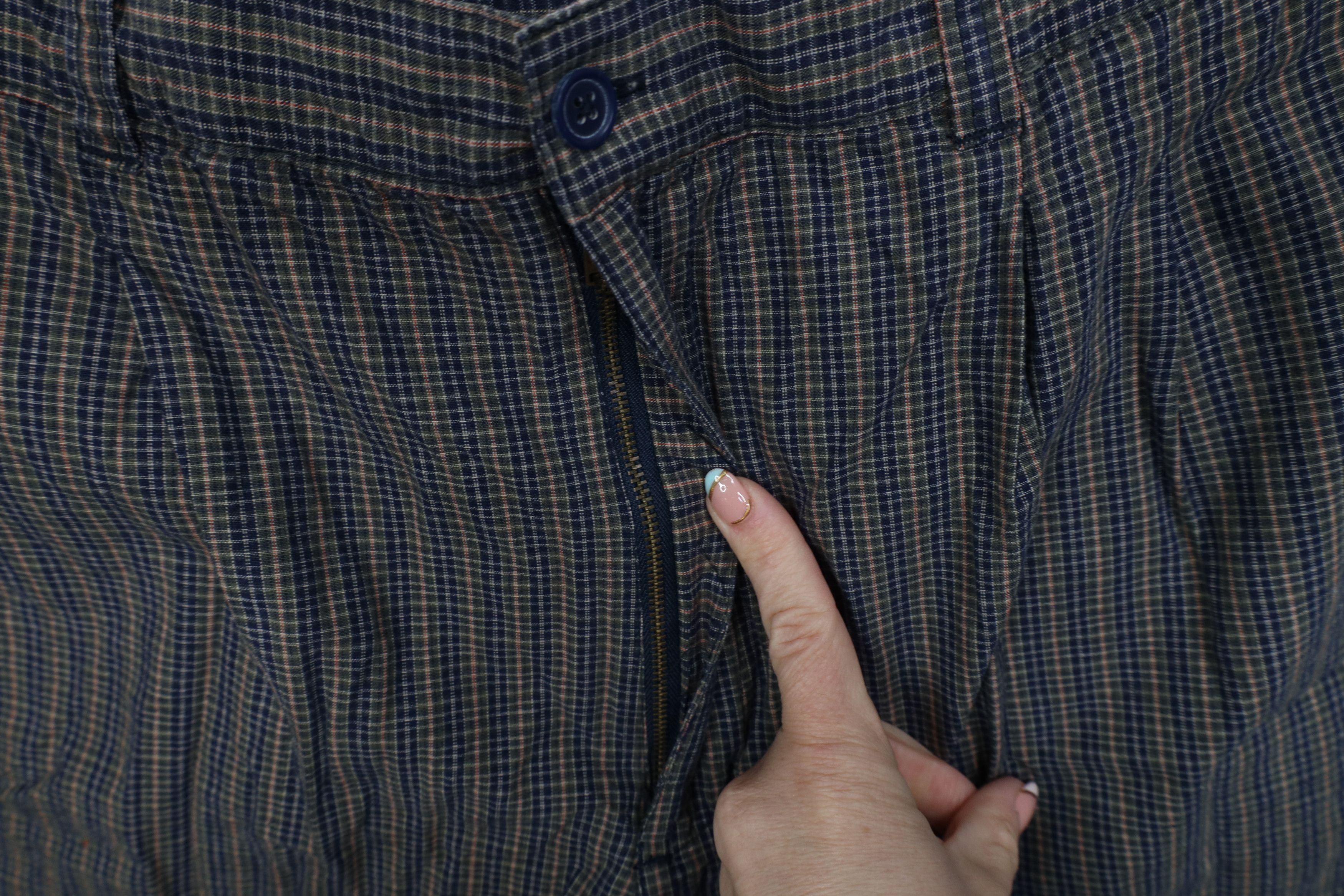 Vintage Vintage 90s Streetwear Chino Golf Shorts Plaid Cotton Size US 38 / EU 54 - 5 Thumbnail