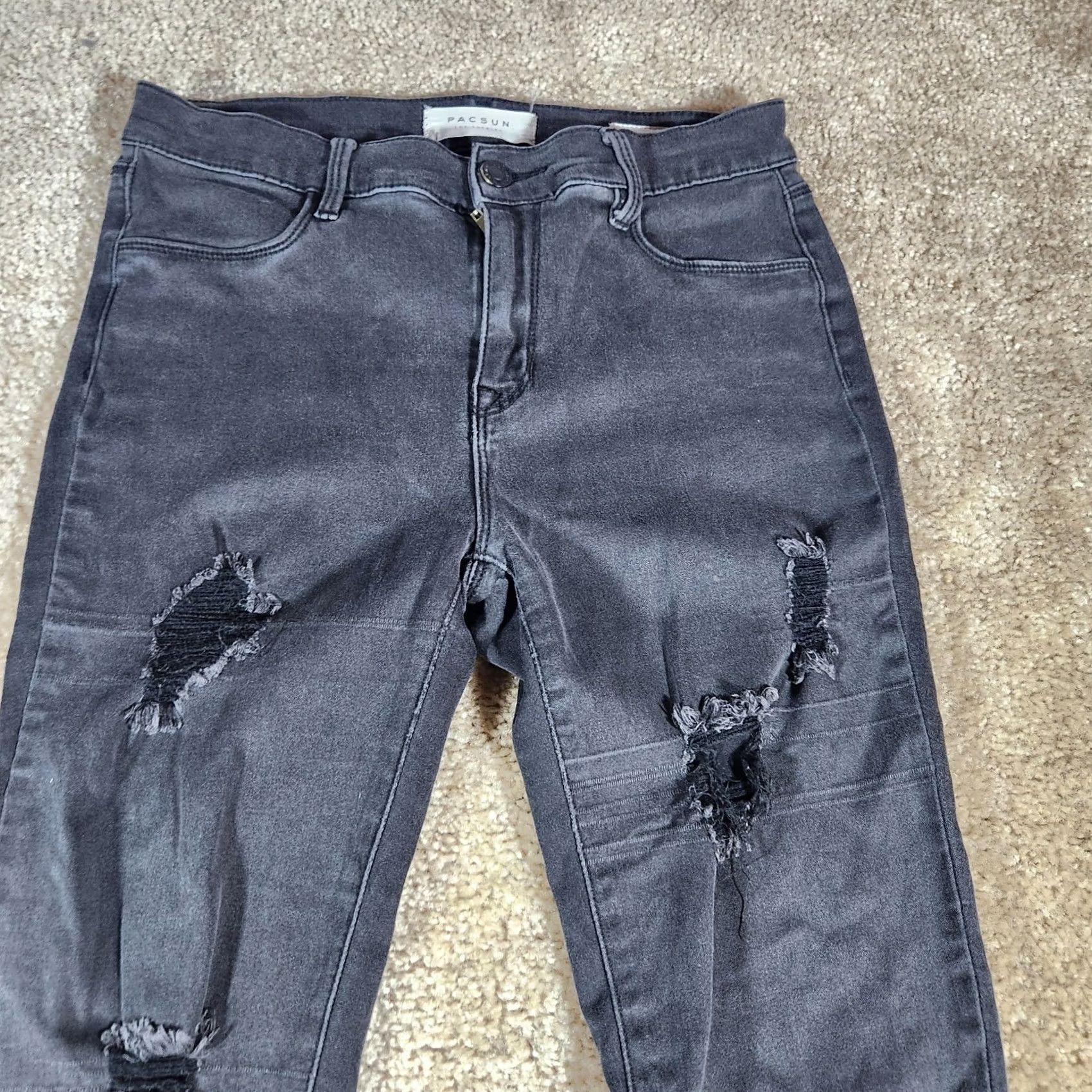 Pacsun Pacsun Womens Black Denim Jeans Mid Rise Jegging Ladies 26 28x28 #40 Size 26" / US 2 / IT 38 - 2 Thumbnail