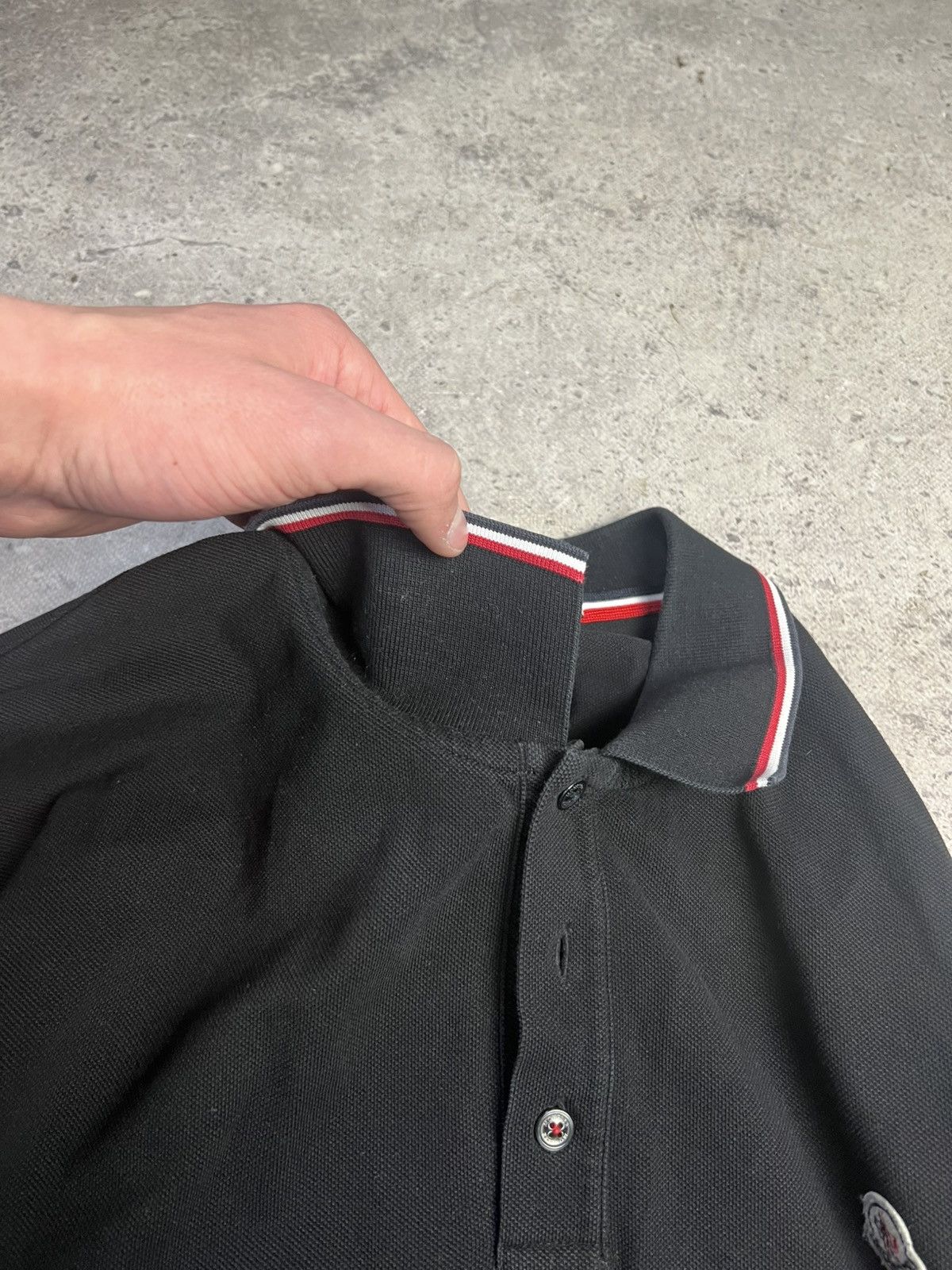 Moncler Vintage Moncler polo long sleeve Size US XXL / EU 58 / 5 - 7 Thumbnail