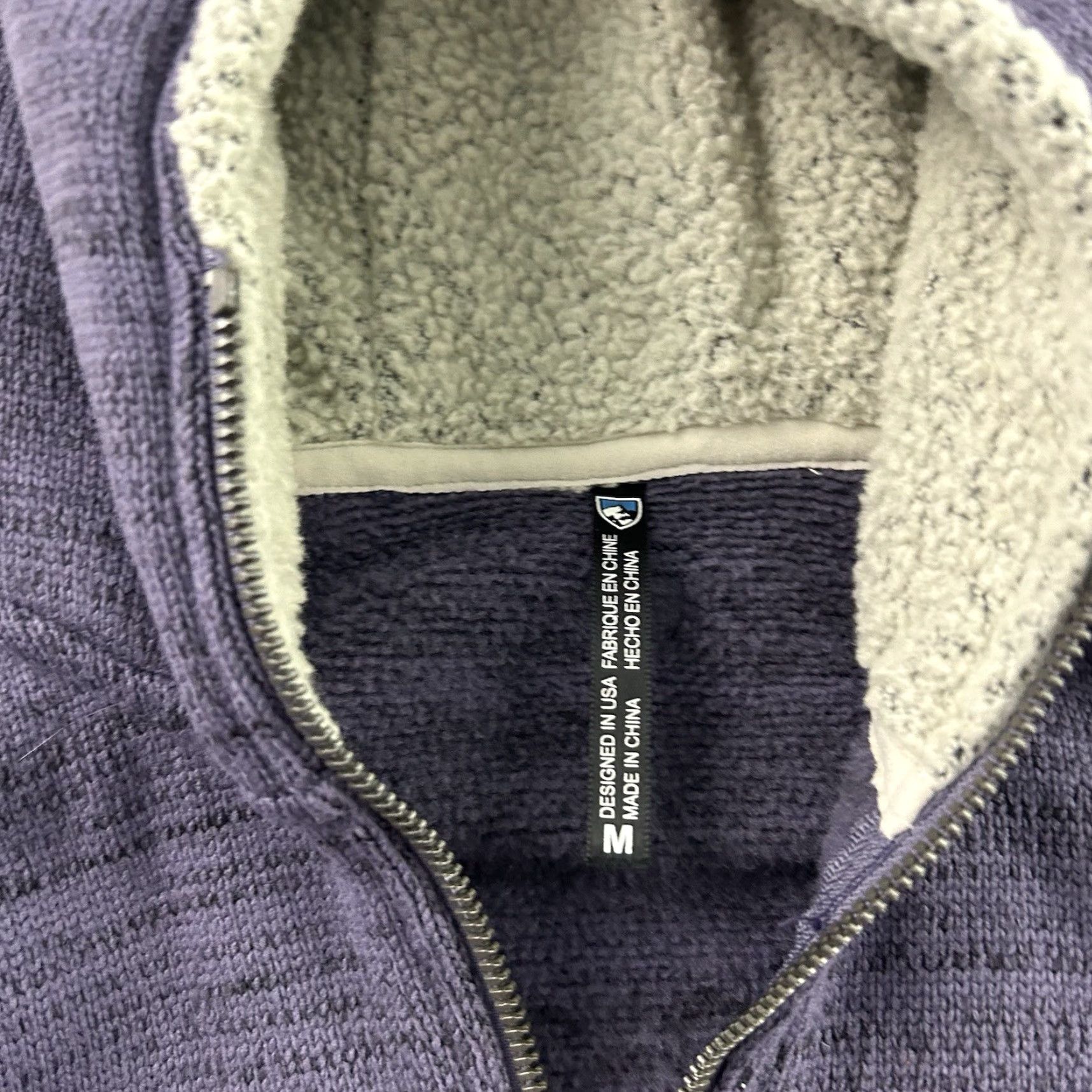 Vintage Kuhl Full Zip Alaska Hooded Sherpa Lined Vest Women's Medium Purple Size M / US 6-8 / IT 42-44 - 4 Thumbnail