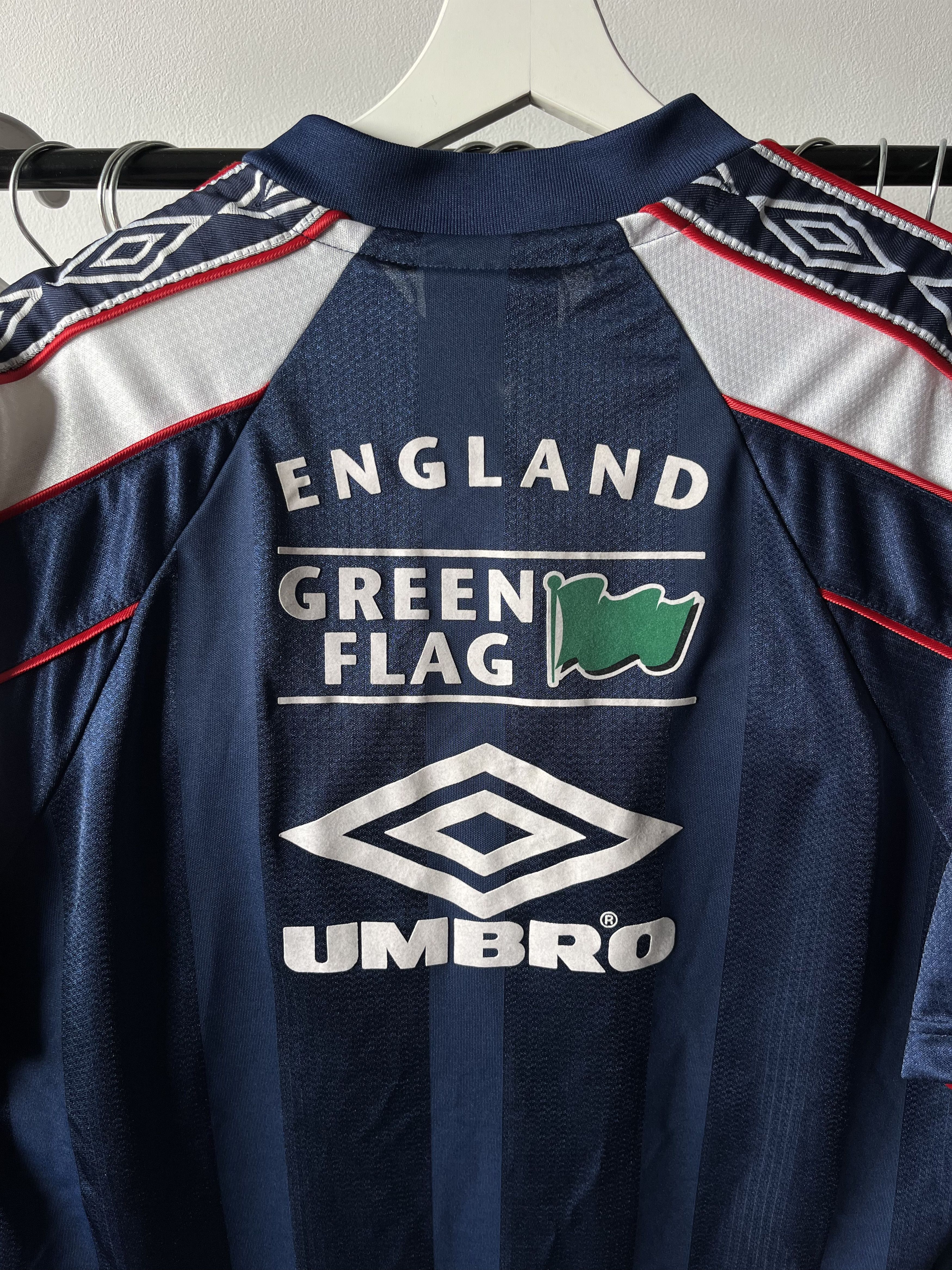 Vintage Vintage jersey training England 1997 1998 97/98 Green Flag Size US L / EU 52-54 / 3 - 7 Thumbnail
