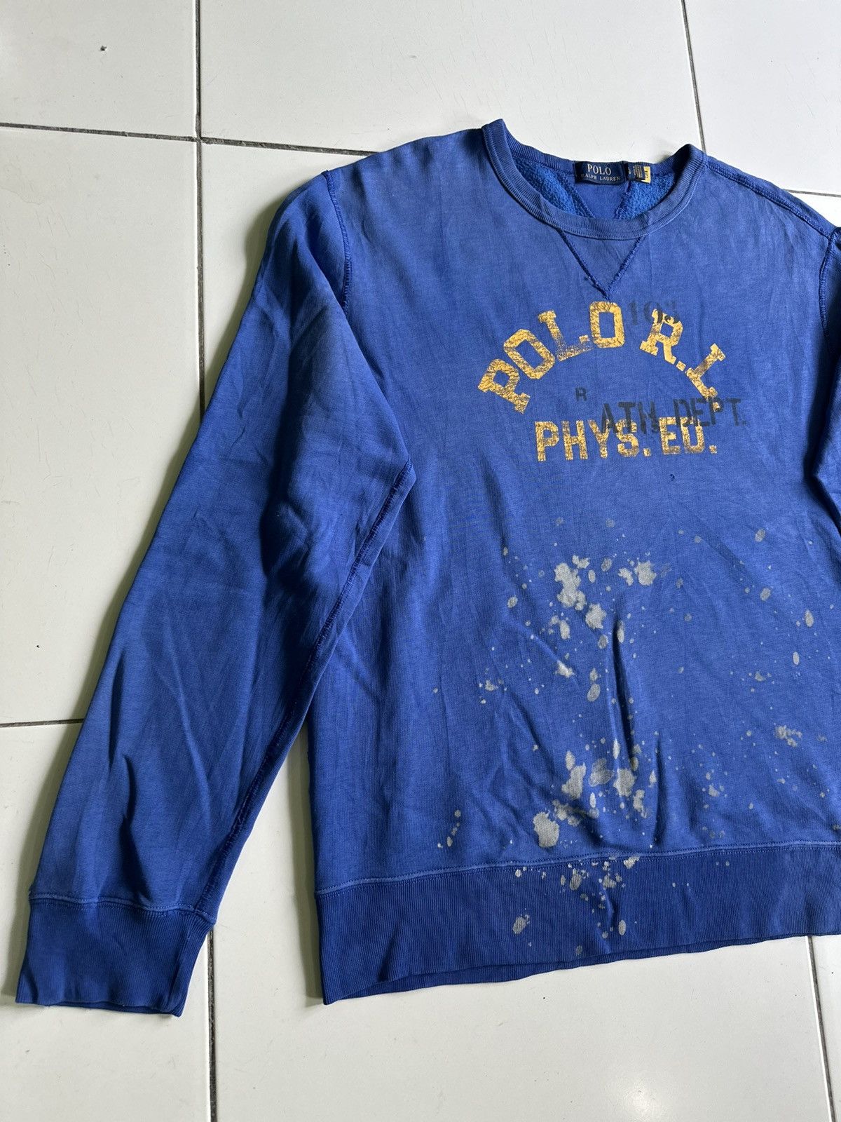Polo Ralph Lauren Royal blue Graphic Polo PHYS ED PANTS CREWNECK Size US L / EU 52-54 / 3 - 2 Thumbnail