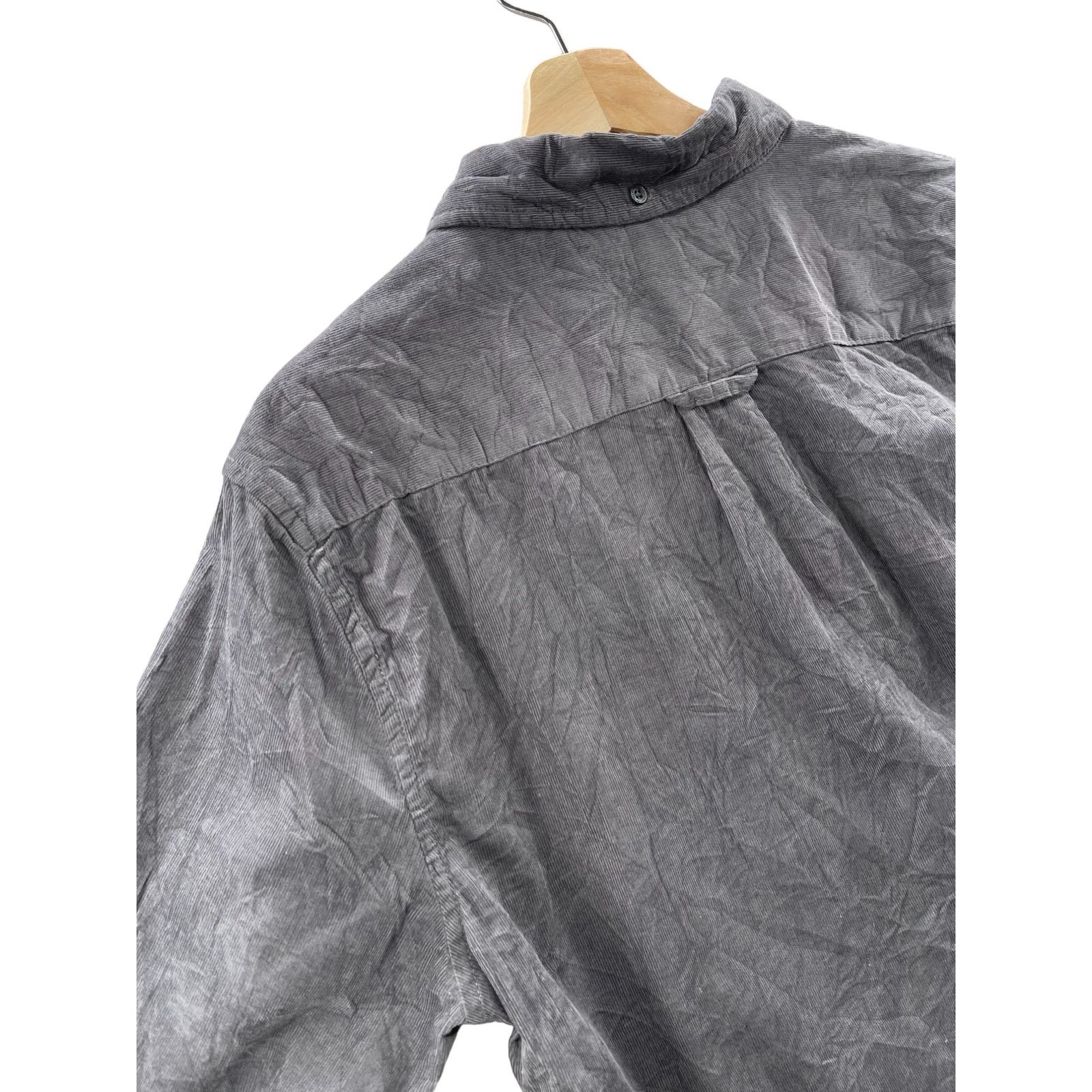 Vintage Prince & Fox Essential Dark Gray Corduroy Button Down Shirt Size US S / EU 44-46 / 1 - 5 Thumbnail
