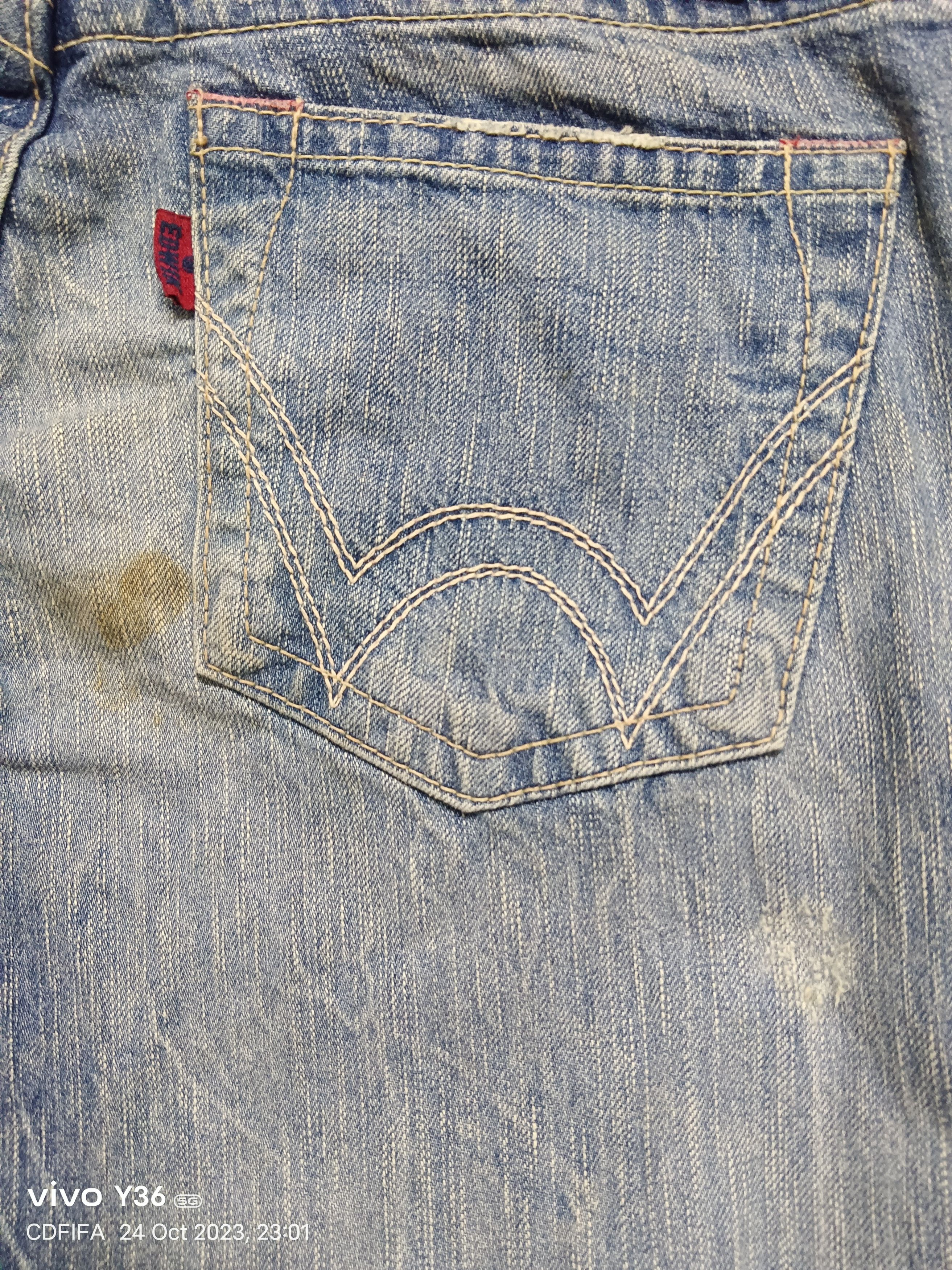 Edwin Hot🔥🔥Edwin 503 Blue Trip Low Rise Flare Jeans Size US 30 / EU 46 - 9 Thumbnail