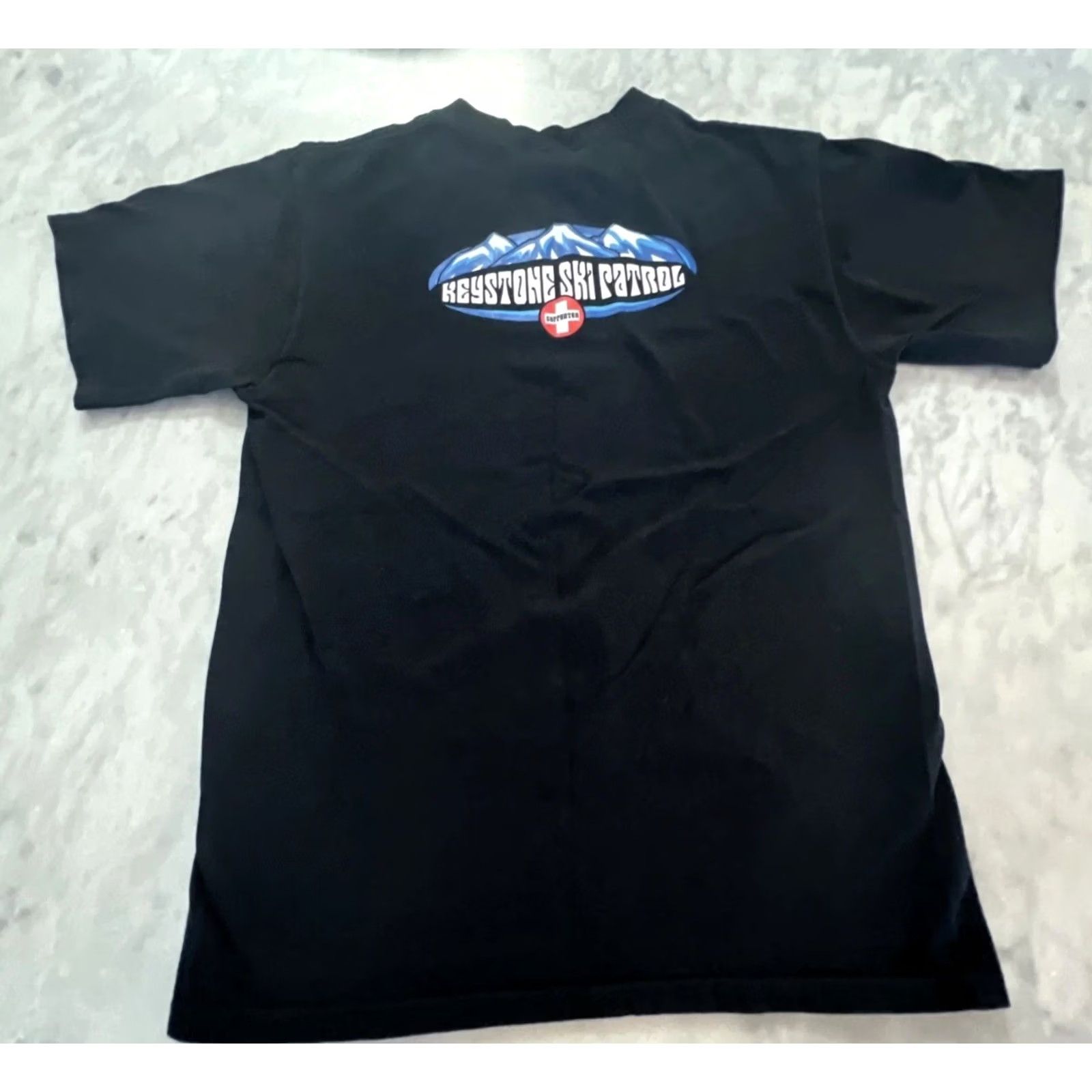 Anvil Keystone Ski Patrol supporter T Shirt Men’s M Black Graphics Double Sided Anvil Shirt Size US M / EU 48-50 / 2 - 7 Thumbnail