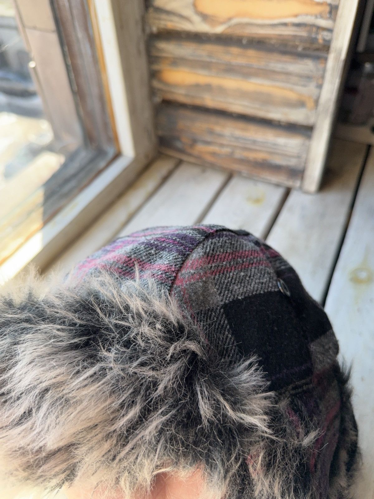 Japanese Brand Y2K Vintage Fuzzy Hat Mohair knit Ushanka Trapper hat retro Size ONE SIZE - 6 Thumbnail