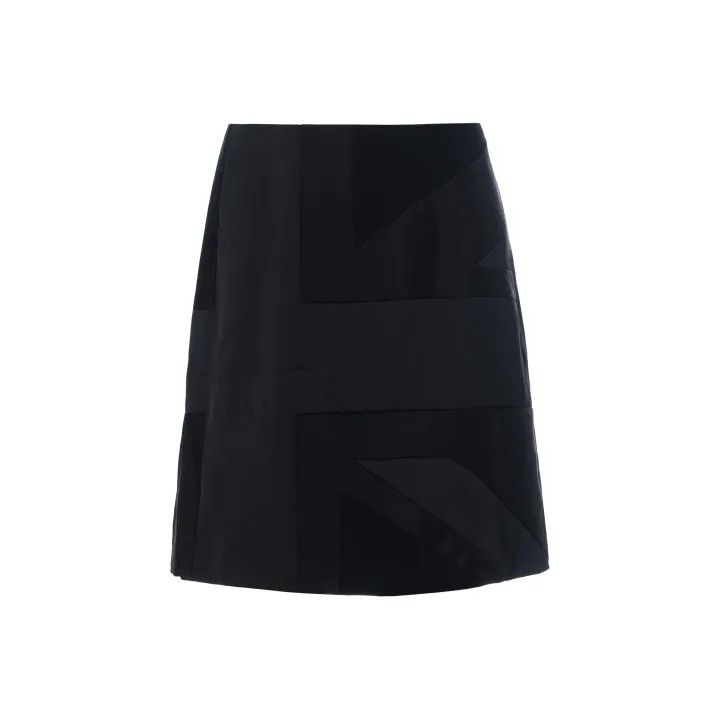 Burberry Burberry Irregular Diamond Skirt in Black 0079 Size 38" / US 16 / IT 52 - 1 Thumbnail