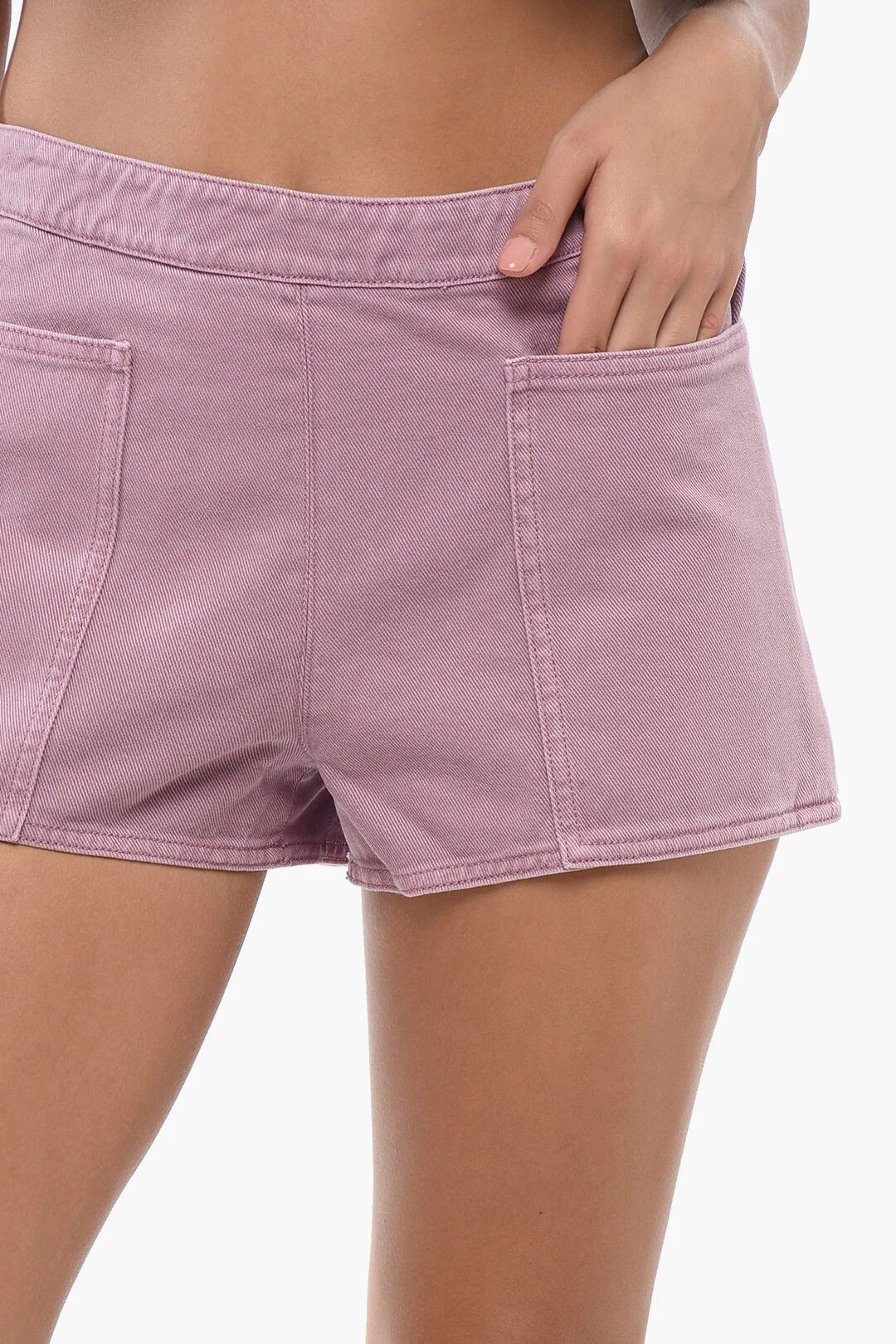 Max Mara og1mm0426 Denim Short in Pink Size 27" / US 4 / IT 40 - 3 Thumbnail