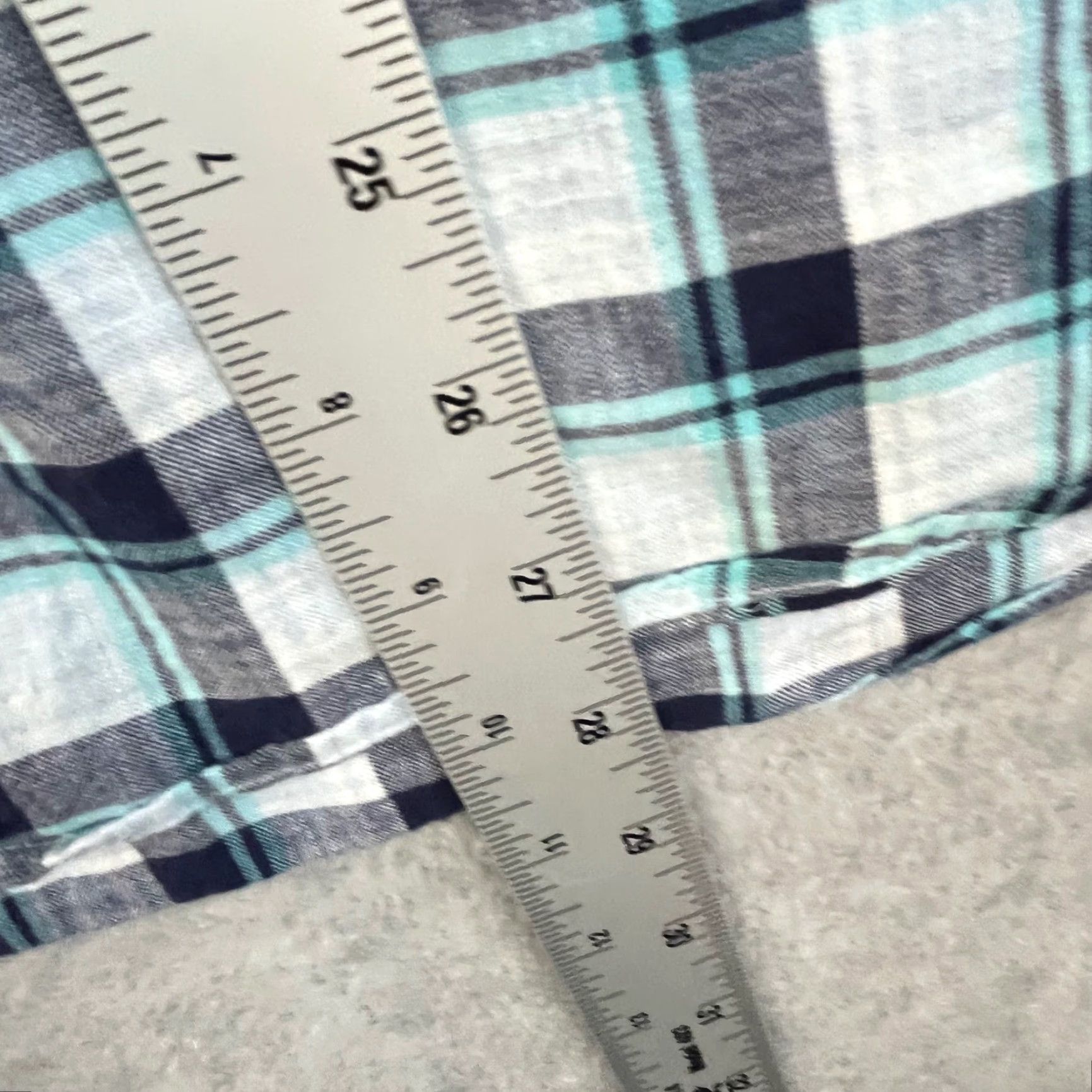 johnnie-O johnnie-O Shirt Plaid Blue White Green Long Sleeve Adult M Regular Cotton Button Shirt Mens Size US M / EU 48-50 / 2 - 6 Thumbnail