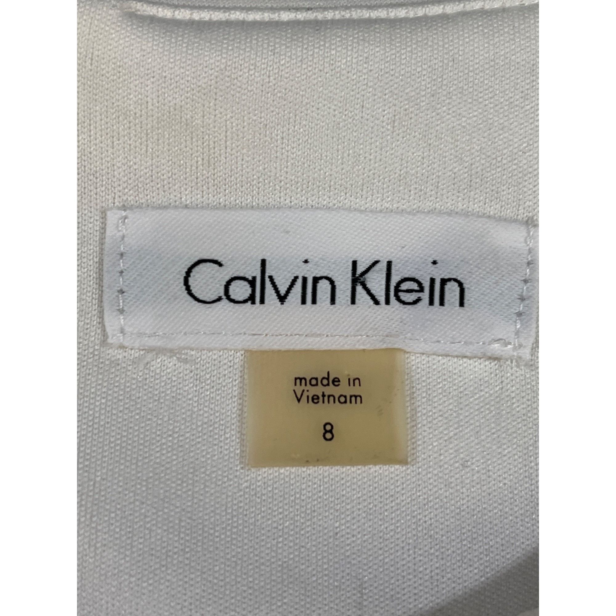 Calvin Klein Calvin Klein Women's White Floral Sheath Dress Size 8 SKU 60 Size M / US 6-8 / IT 42-44 - 4 Thumbnail