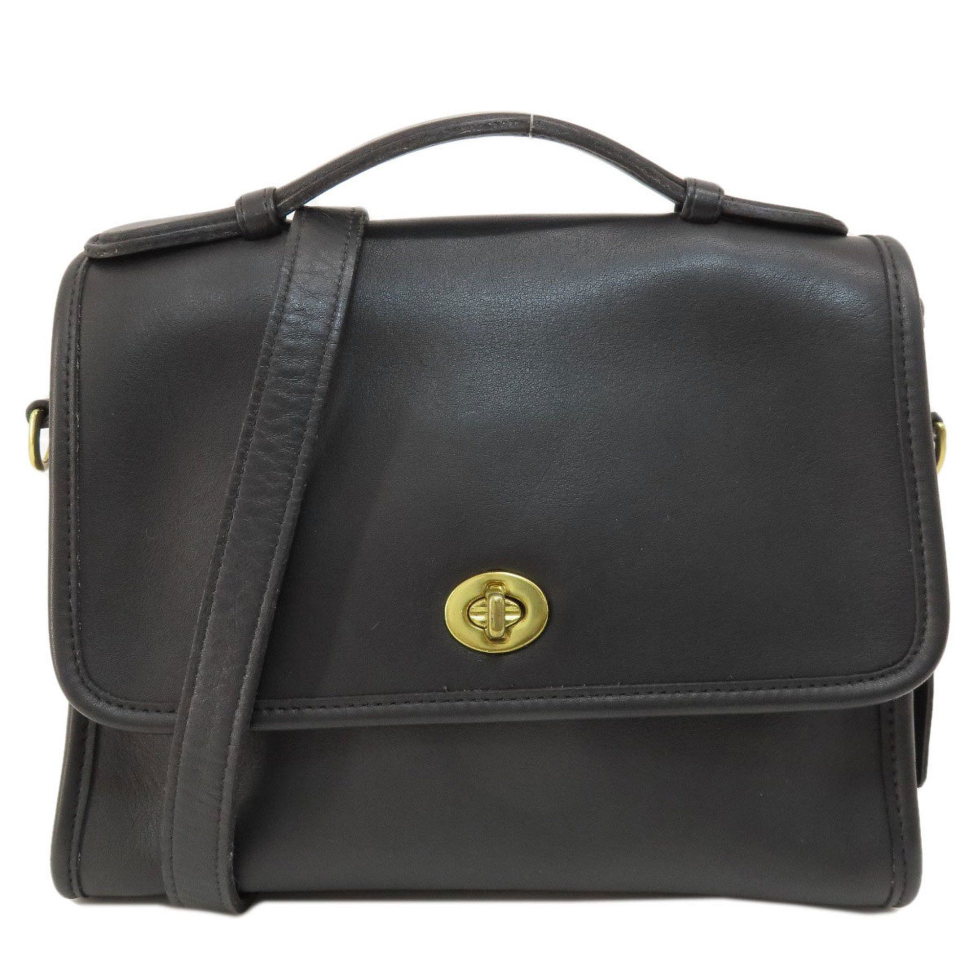 image of Coach 9870 Usa Made Glovetanned Leather Handbag Ladies Coach in Black, Women's