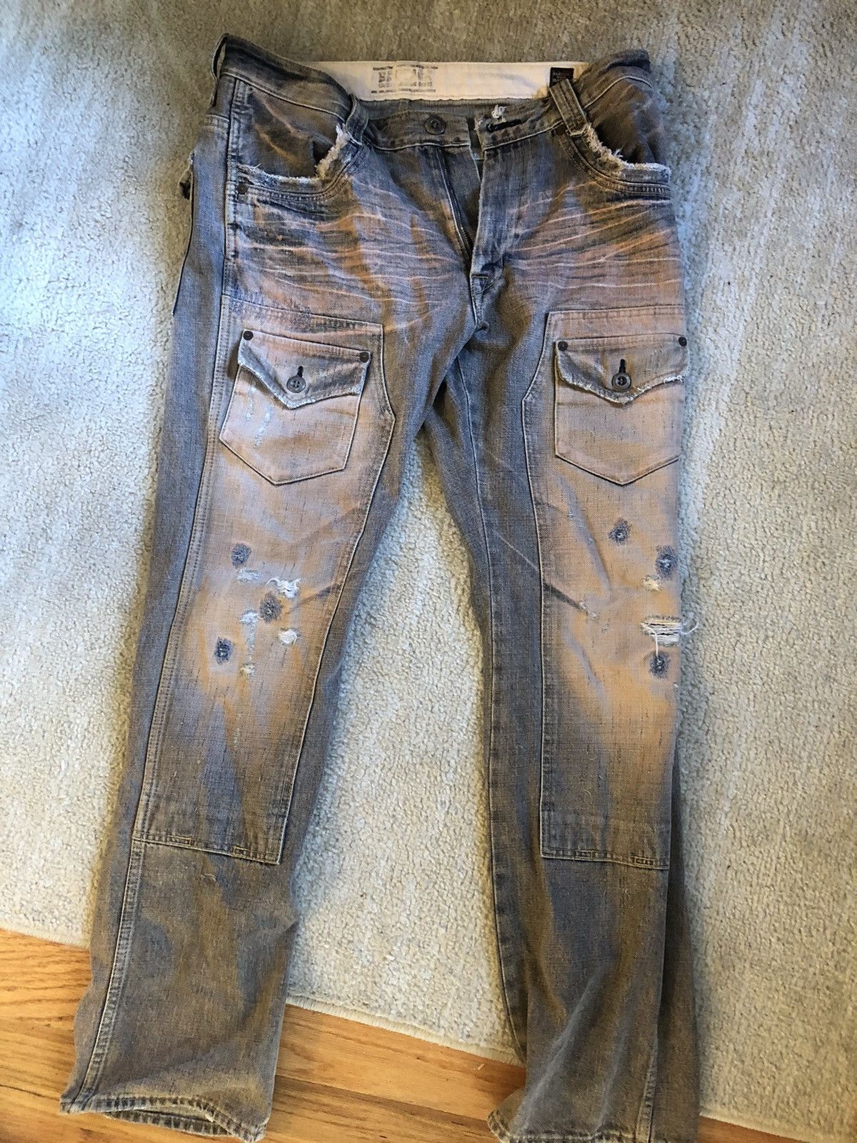 Japanese Brand × Vintage Vintage Japanese brand faded denim jeans Size US 32 / EU 48 - 1 Thumbnail