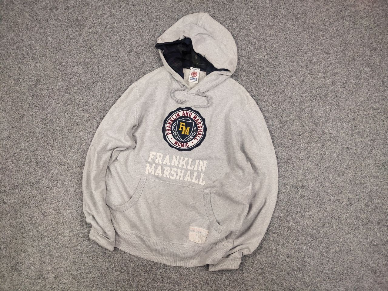 Franklin & Marshall Franklin & Marshall Italy vintage logo distressed Hoodie Size US XL / EU 56 / 4 - 3 Thumbnail