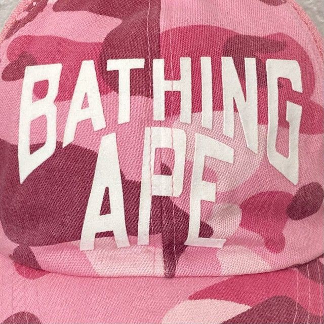 Bape BAPE NYC LOGO PINK CAMO trucker hat cap a bathing ape NIGO Size ONE SIZE - 2 Thumbnail
