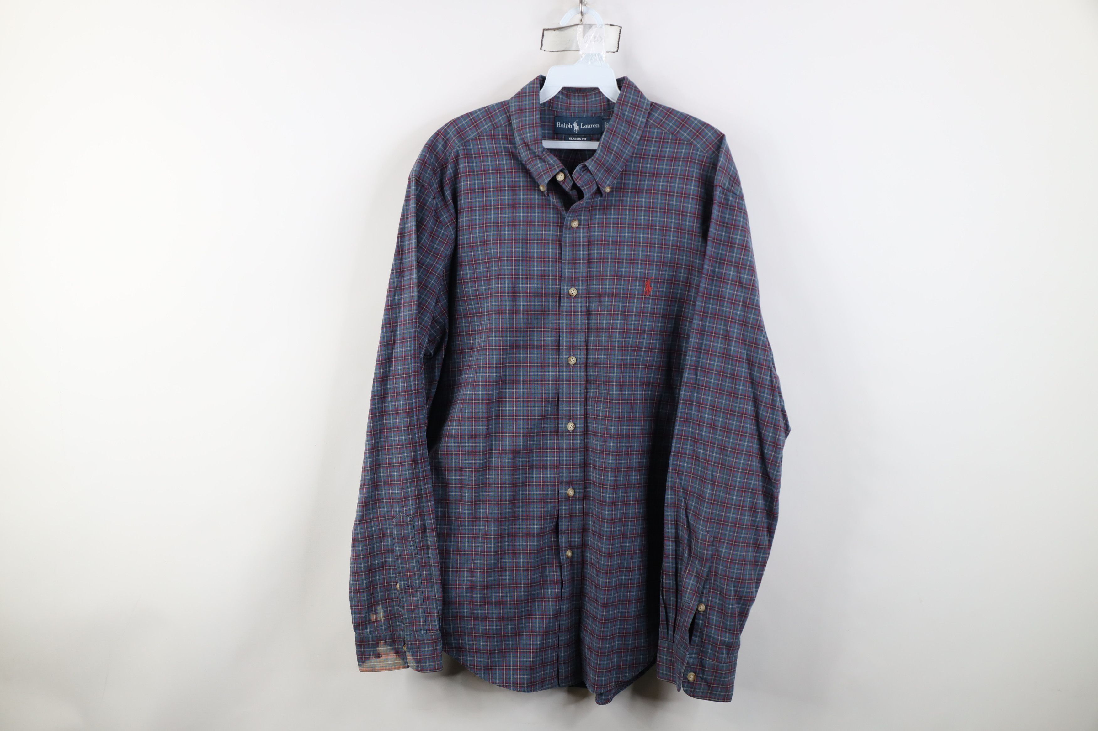 Ralph Lauren Vintage 90s Ralph Lauren Fit Collared Button Down Shirt Size US XL / EU 56 / 4 - 1 Thumbnail