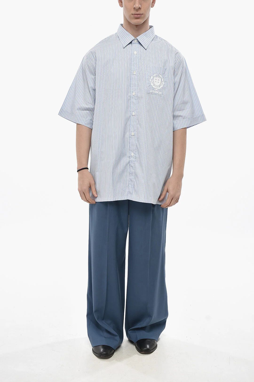 Givenchy og1mm0326 Poplin Shirt in Light Blue Size US XS / EU 42 / 0 - 4 Thumbnail