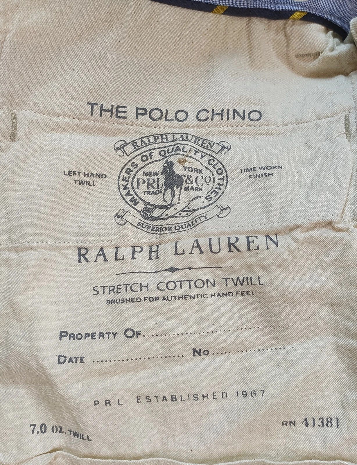 Polo Ralph Lauren Polo Ralph Lauren Slim Stretch Fit Chino Trouser FTP 0009 Size US 32 / EU 48 - 7 Thumbnail
