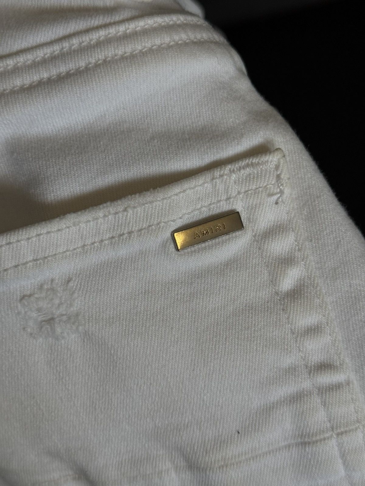Amiri Amiri Straight Leg White Jeans Size 28 Clean Size US 28 / EU 44 - 13 Thumbnail