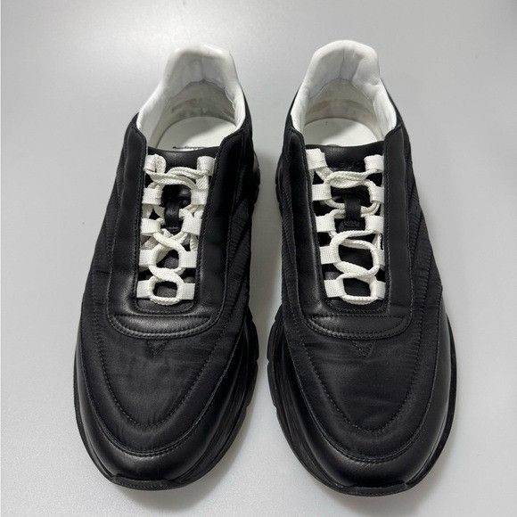 Givenchy Givenchy Trainer Sneakers in Padded Nylon & Leather Black Me Size US 12 / EU 45 - 2 Thumbnail