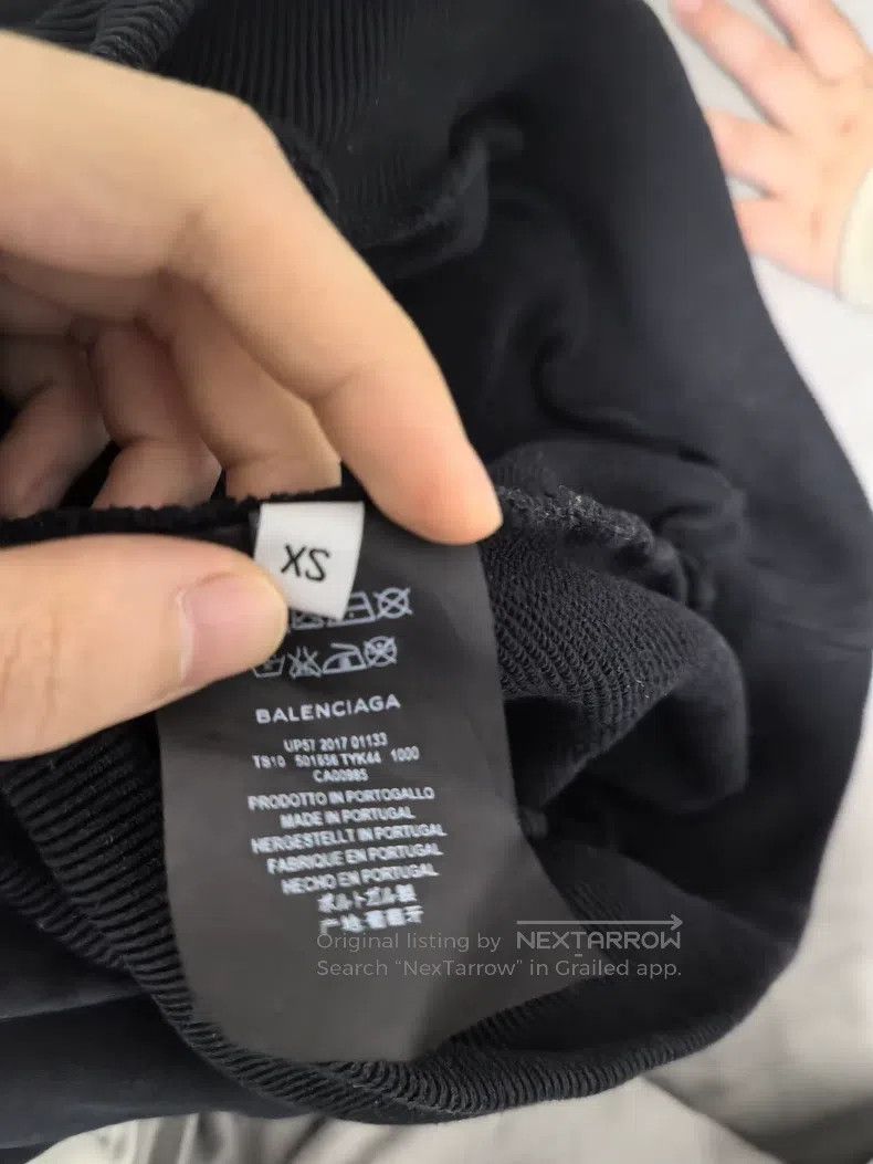 Balenciaga Balenciaga Black and Pink Wheat Ear Hoodie Size US XS / EU 42 / 0 - 2 Thumbnail