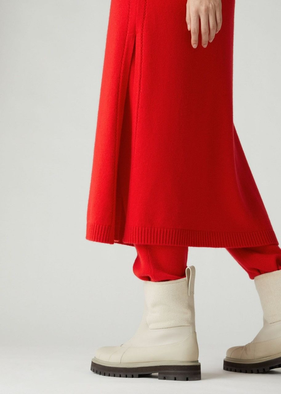 Loro Piana o1srvl11e0524 Dress in Red Size M / US 6-8 / IT 42-44 - 3 Thumbnail