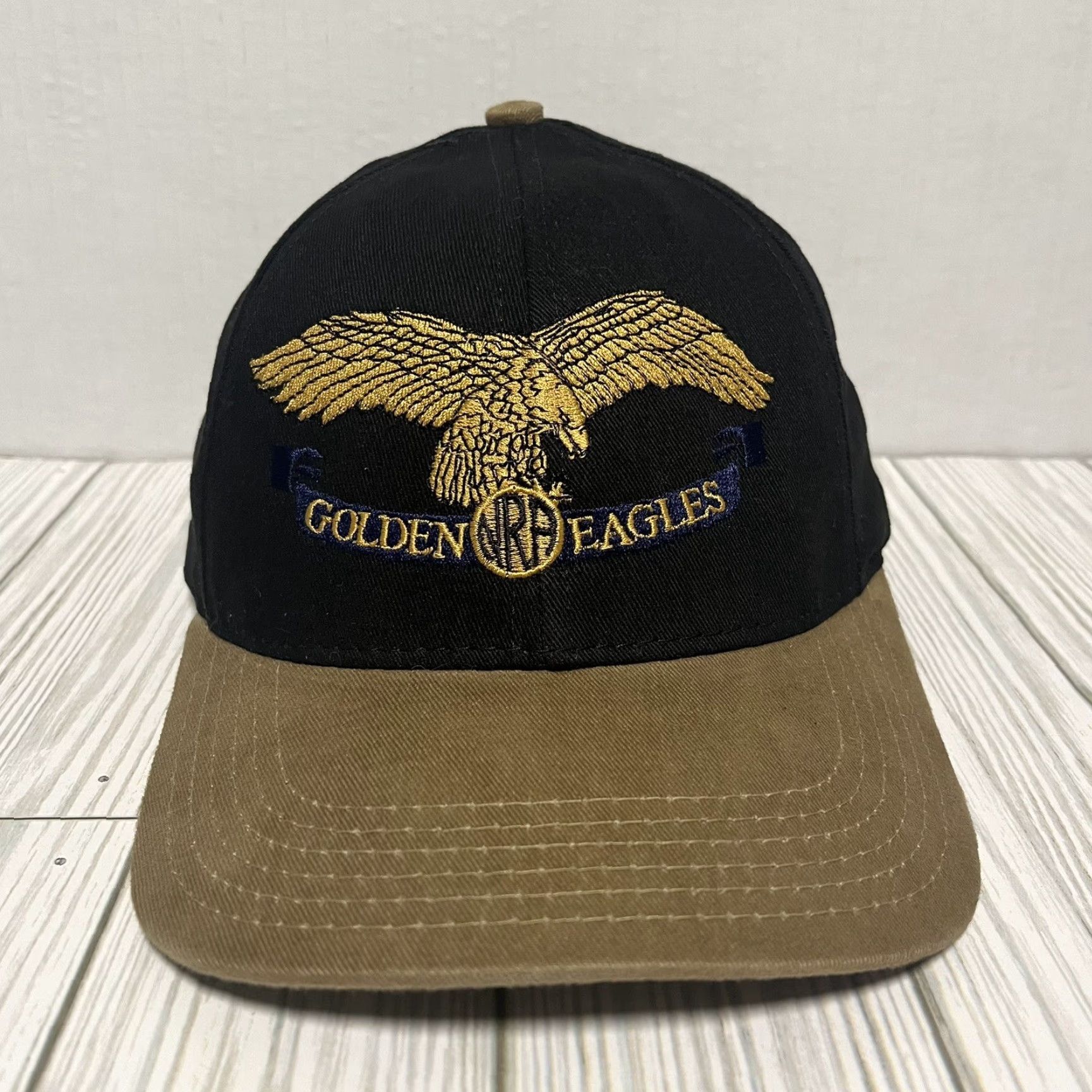 Vintage VINTAGE NRA Hat Cap Snap Back Golden Eagles USA Made Black Cotton Knit Men One Size Adjustable Size ONE SIZE - 2 Thumbnail