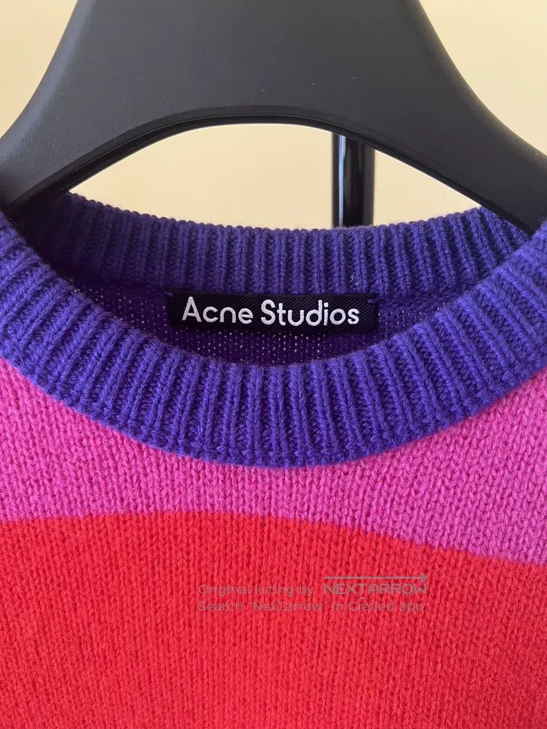 Acne Studios Acne Studios Rainbow striped wool sweater, red, blue, and Size XS / US 0-2 / IT 36-38 - 2 Thumbnail