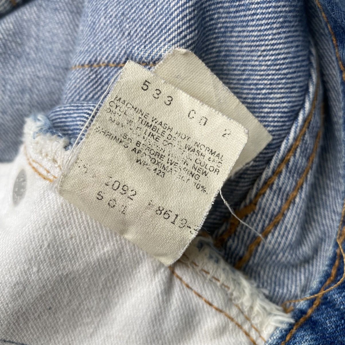 Levi's Vintage 90s Levis 501 Big E Selvedge Redline Denim Size US 30 / EU 46 - 19 Thumbnail