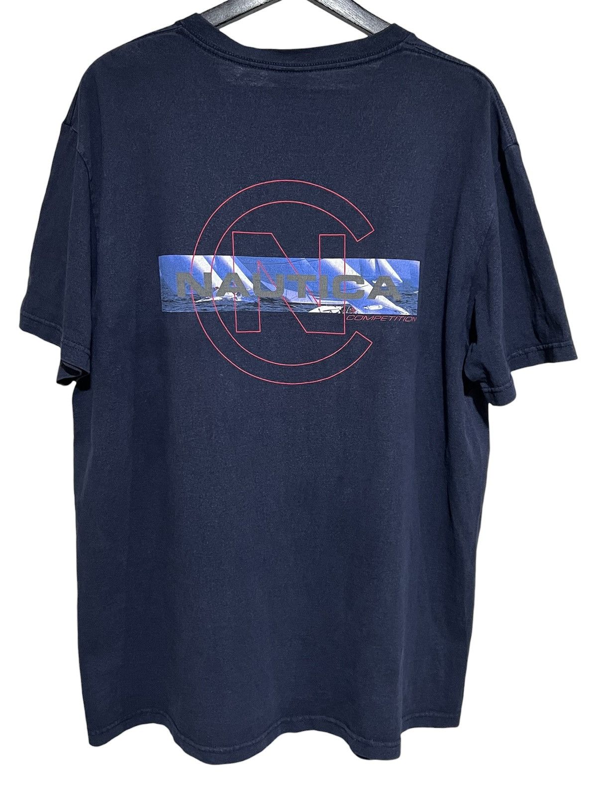 Nautica Faded Vintage Nautica Competition T-Shirt Size US L / EU 52-54 / 3 - 1 Thumbnail