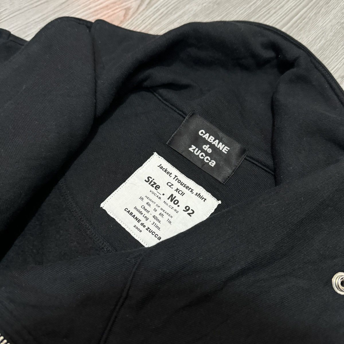 CABANE de ZUCCa Cabane de Zucca Asymmetrical Sweat Jacket Size US M / EU 48-50 / 2 - 5 Thumbnail