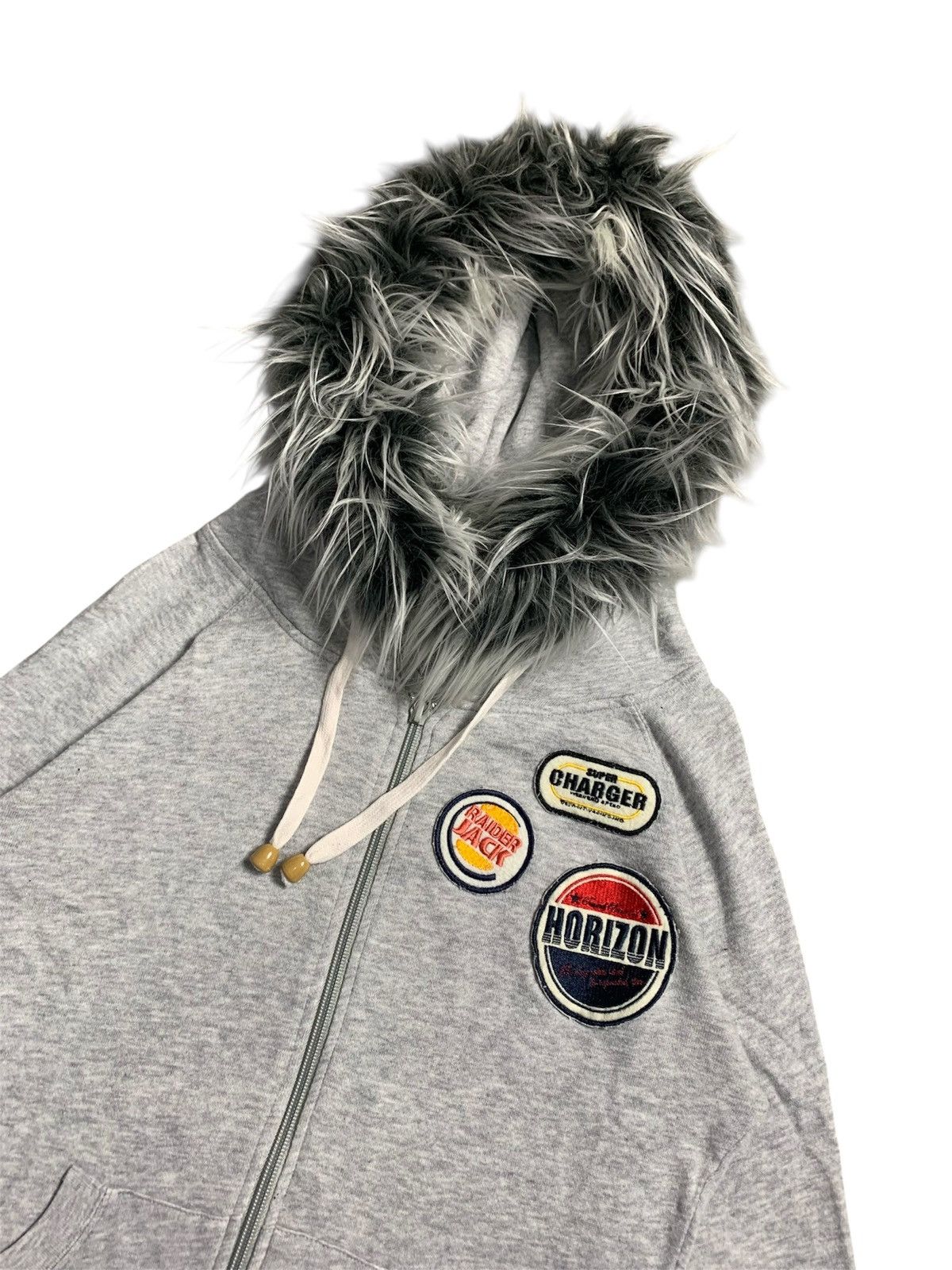 Hysteric Glamour ARTEMIS ATIVE JACK RIDER GREY FUR HOODIE IFSIX LGB STYLE Size US S / EU 44-46 / 1 - 3 Thumbnail