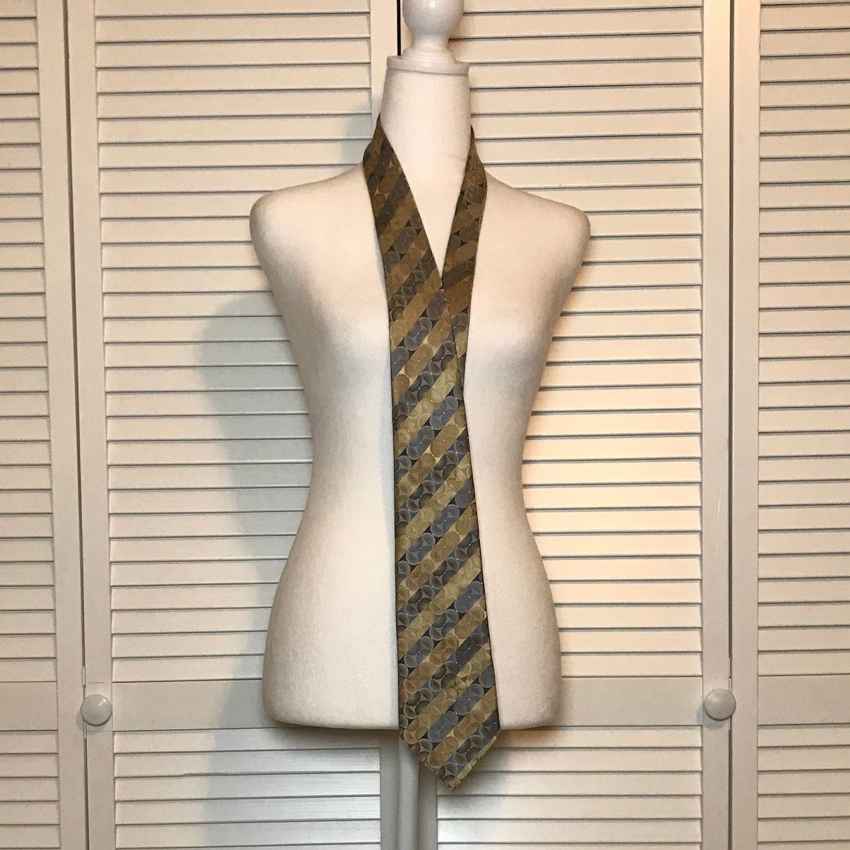 Dockers Dockers Striped Silk Classic Wide Necktie Size ONE SIZE - 2 Thumbnail