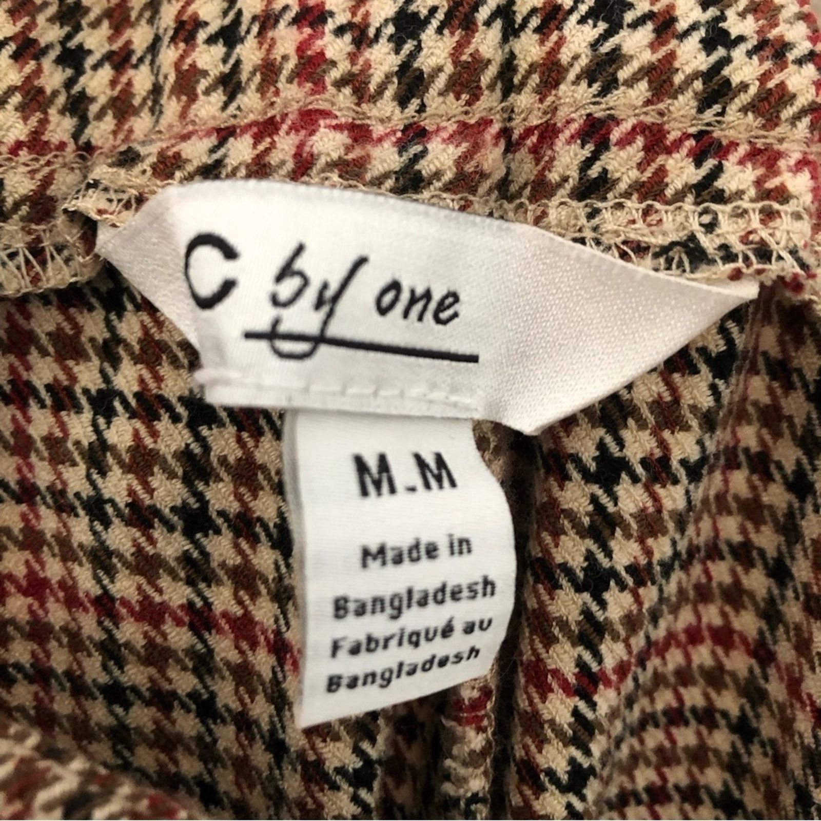 Chapter C by One Chapter One Sportswear Red Plaid Trouser Pants Size 30" / US 8 / IT 44 - 7 Thumbnail