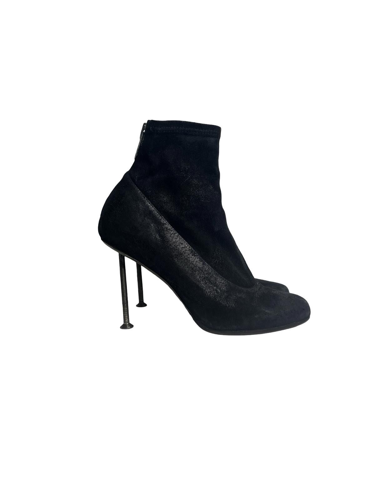Maison Margiela Maison Margiela FW2008 Runway Nail Heel Suede Ankle Boots 37 Size US 7 / IT 37 - 2 Thumbnail