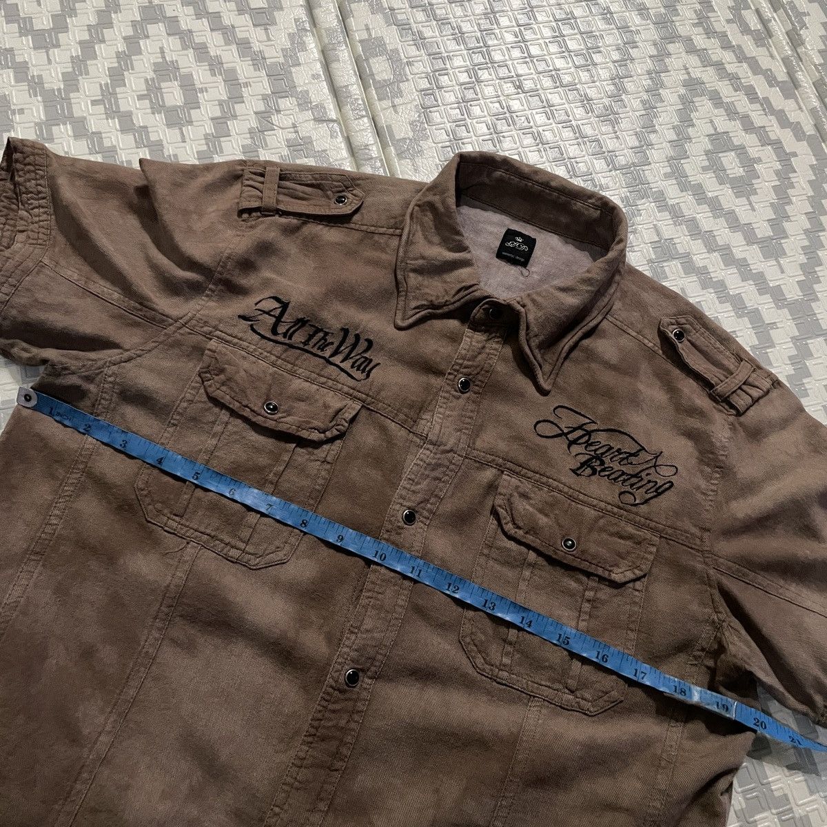 If Six Was Nine 🔥Semantic Design tie dye pattern embroidery shirt Size US L / EU 52-54 / 3 - 9 Thumbnail