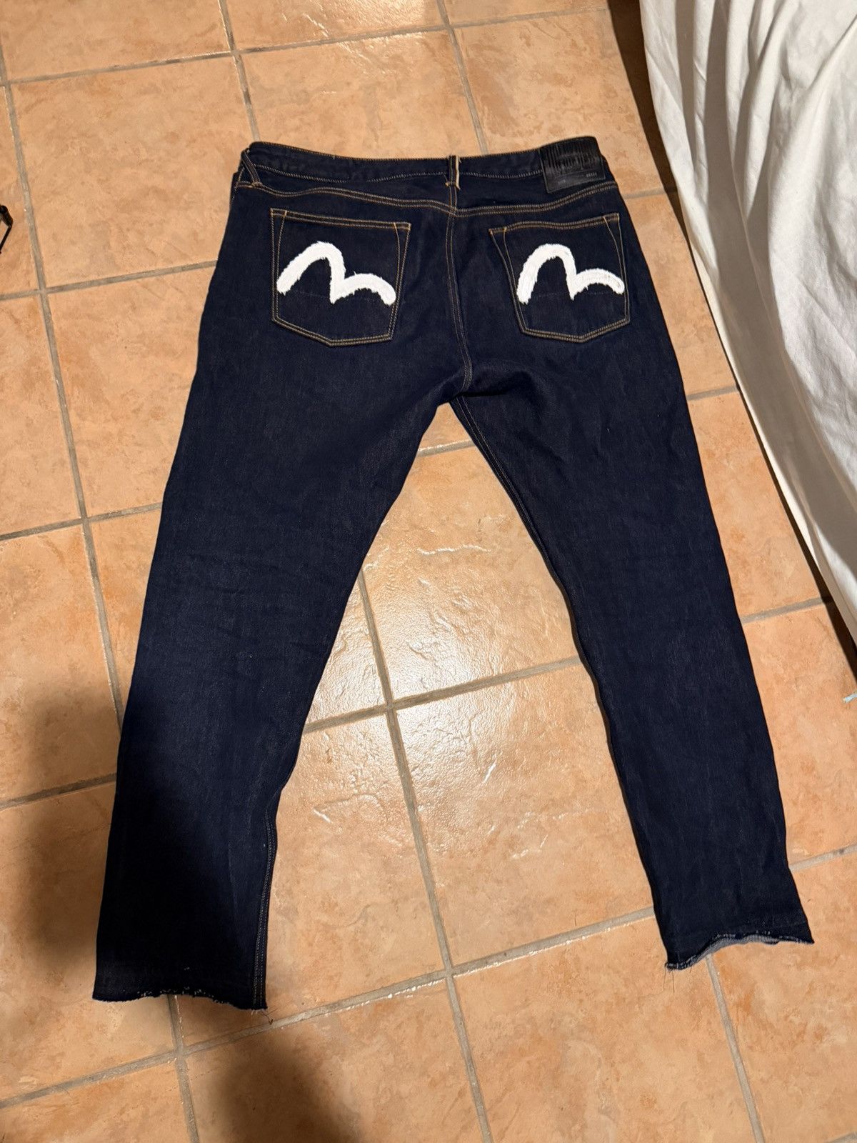 Evisu EVISU KURO JEANS WHITE SEA GULLS WITH GOLD SELVEDGE Size US 38 / EU 54 - 13 Thumbnail