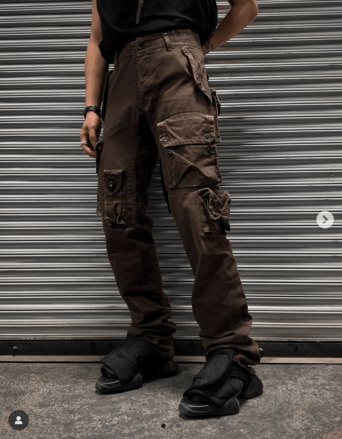 Julius_7 AW08 Gasmask Cargo Pants size 3