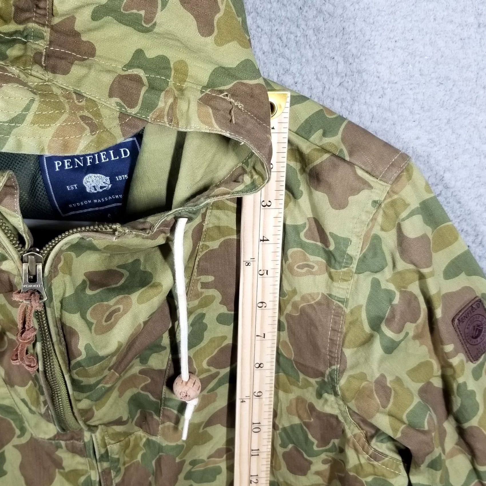 Penfield Penfield Zip Camouflage Jacket Small Cotton Camouflage Military Jacket Men Slim Regular Mens Zip Full Zip Hooded Size US S / EU 44-46 / 1 - 5 Thumbnail