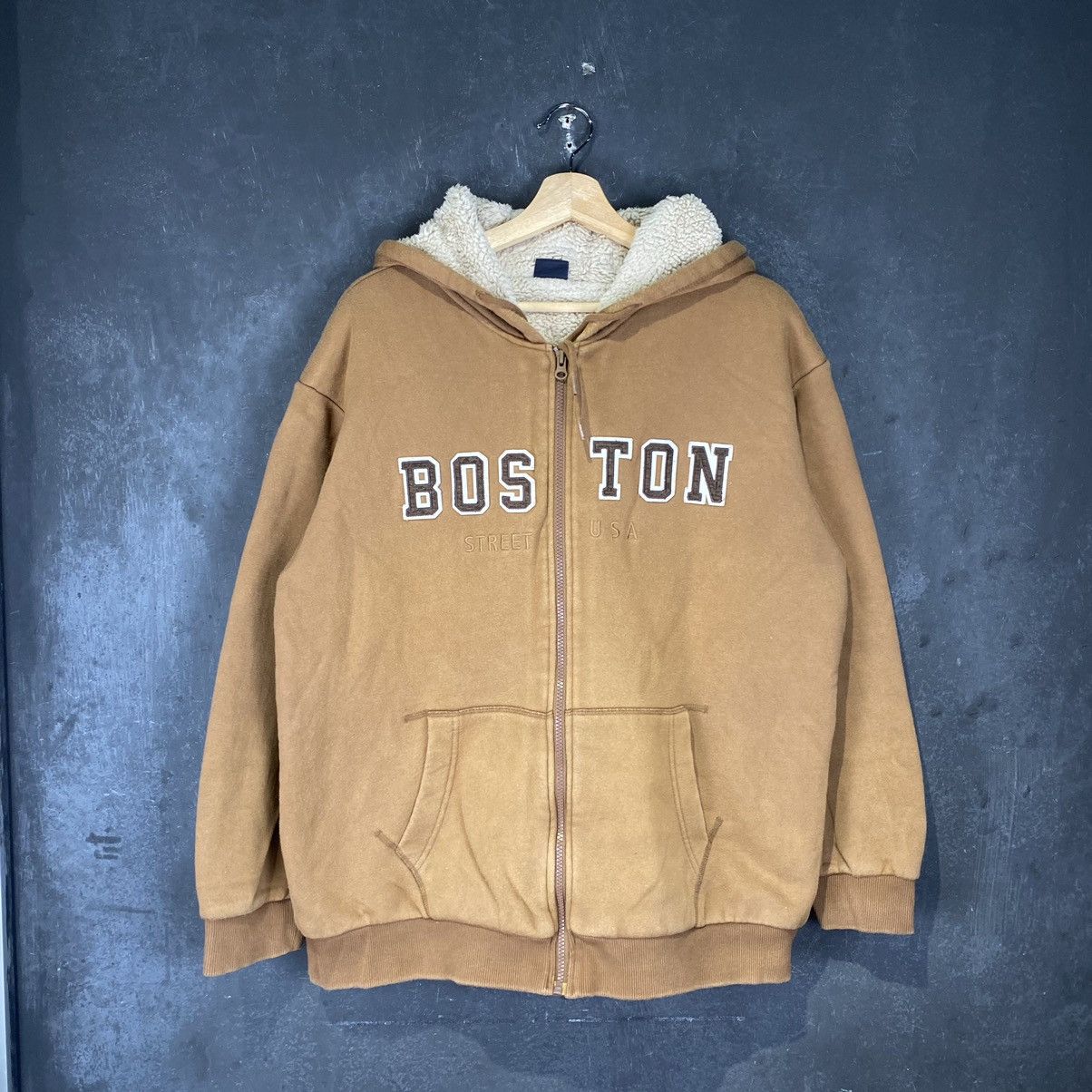 If Six Was Nine × Japanese Brand × Le Grande Bleu (L.G.B.) Boston Street Sherpa Midweight Zipped Up Size US XL / EU 56 / 4 - 1 Thumbnail