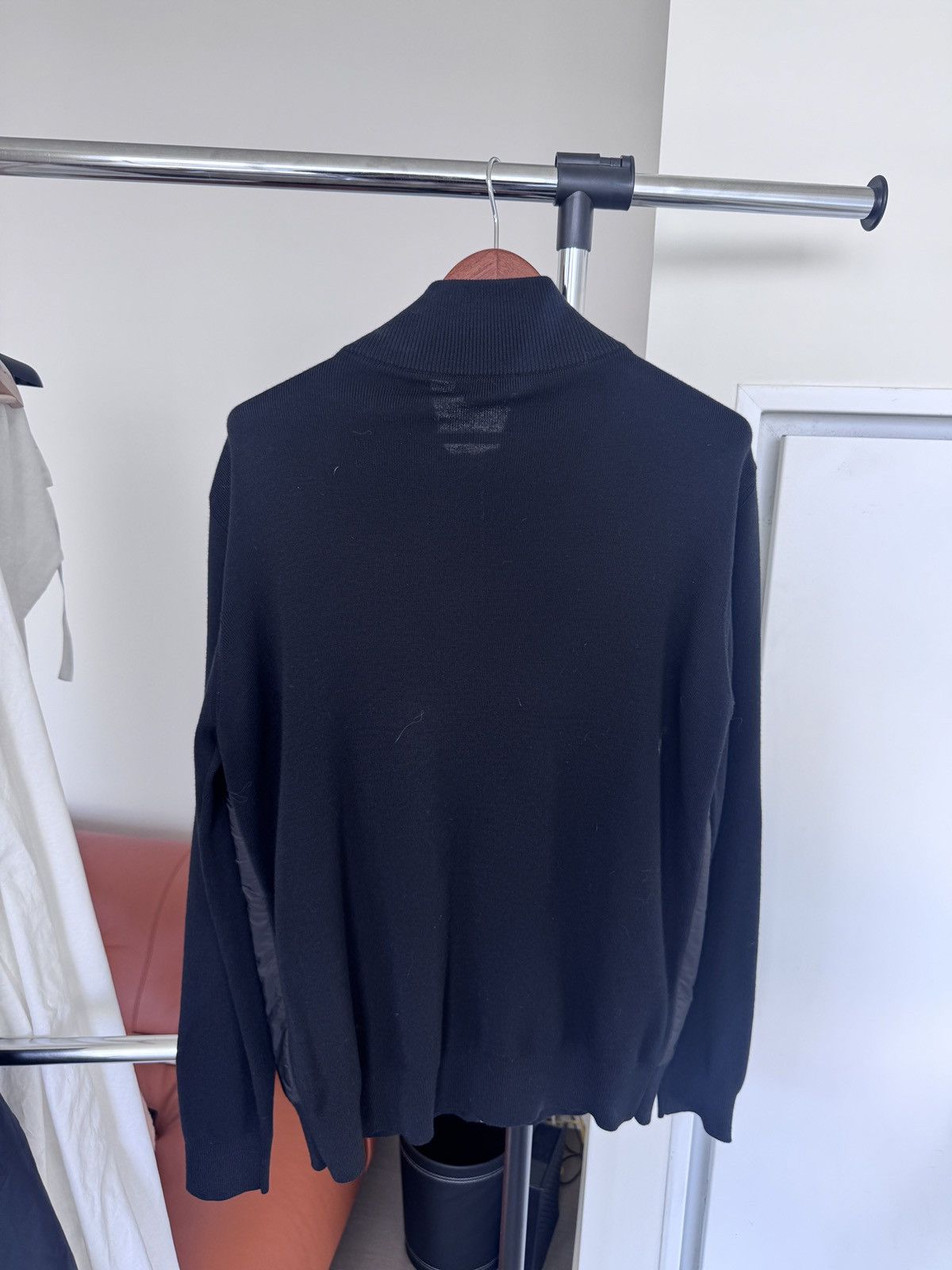 Prada Prada Re-Nylon Knit Sleeve Bomber Jacket Size US XL / EU 56 / 4 - 5 Thumbnail