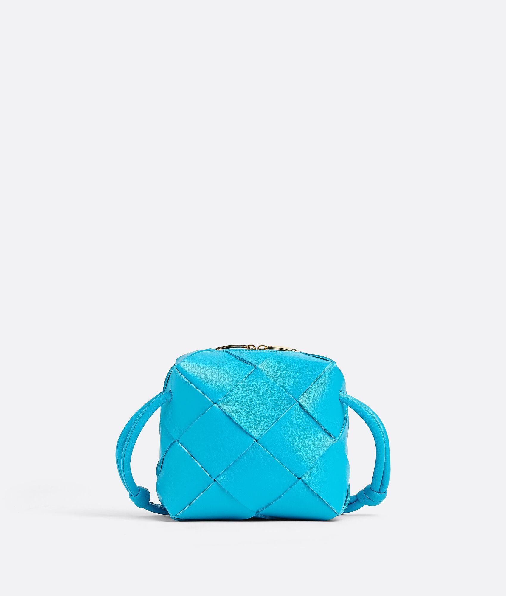 Bottega Veneta o1lf3ng10525 Size: OS / Mini Cassette Camera Bag Pool Blue Size ONE SIZE - 1 Thumbnail