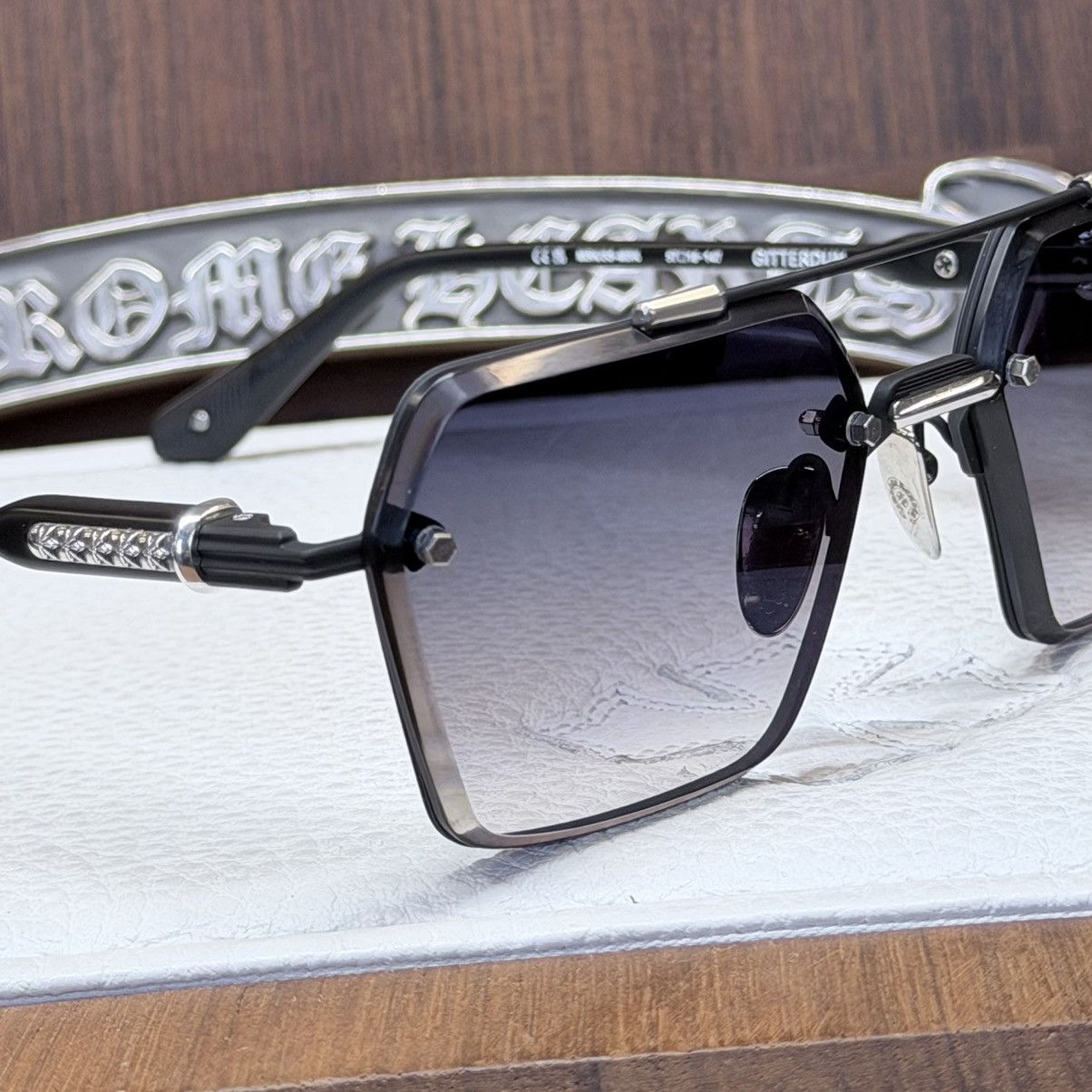 Chrome Hearts Chrome Hearts GITTERDUN 1/1 Sunglasses Size ONE SIZE - 9 Thumbnail