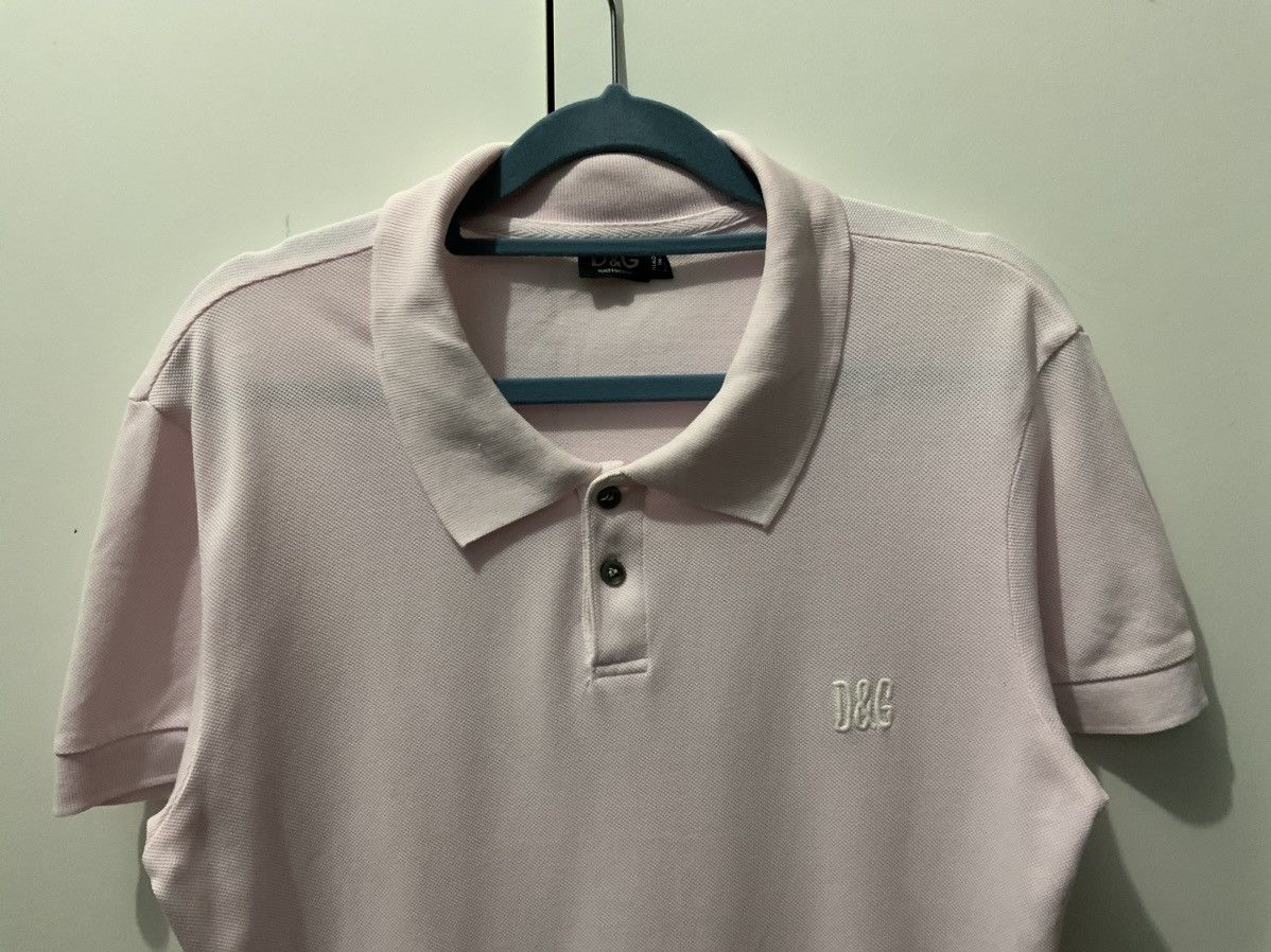 Dolce & Gabbana Dolce & Gabbana Pink Collar Tee Size US S / EU 44-46 / 1 - 3 Thumbnail