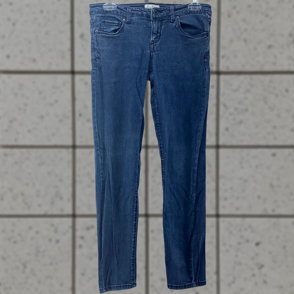 Vintage Aéropostale Jeans Womens 6 Dark Blue Denim Pants Skinny Flap Pocket Stretch Y2K Jeans Womens 6 Dark Blue Denim Skinny 5-Pocket Aéropostale Girls? Size 28" / US 6 / IT 42 - 1 Thumbnail