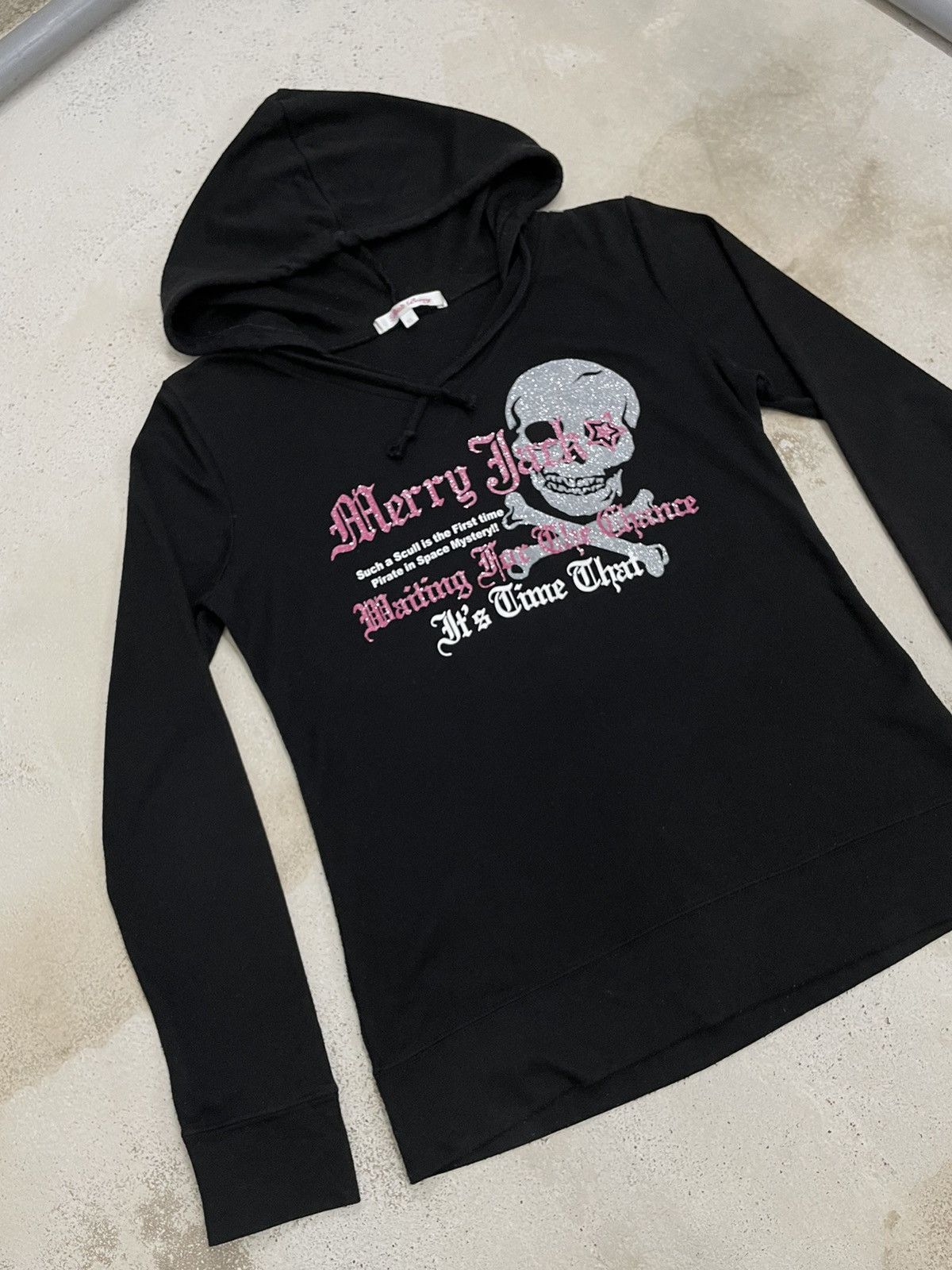 If Six Was Nine × Japanese Brand Petit Berry Skull Blink Crop Hoodie Life Poem Size US M / EU 48-50 / 2 - 3 Thumbnail