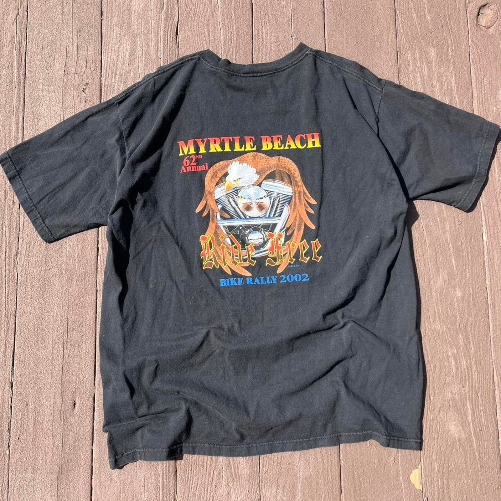 Harley Davidson Vintage Myrtle Beach Bike Rally Shirt Size US XL / EU 56 / 4 - 1 Thumbnail