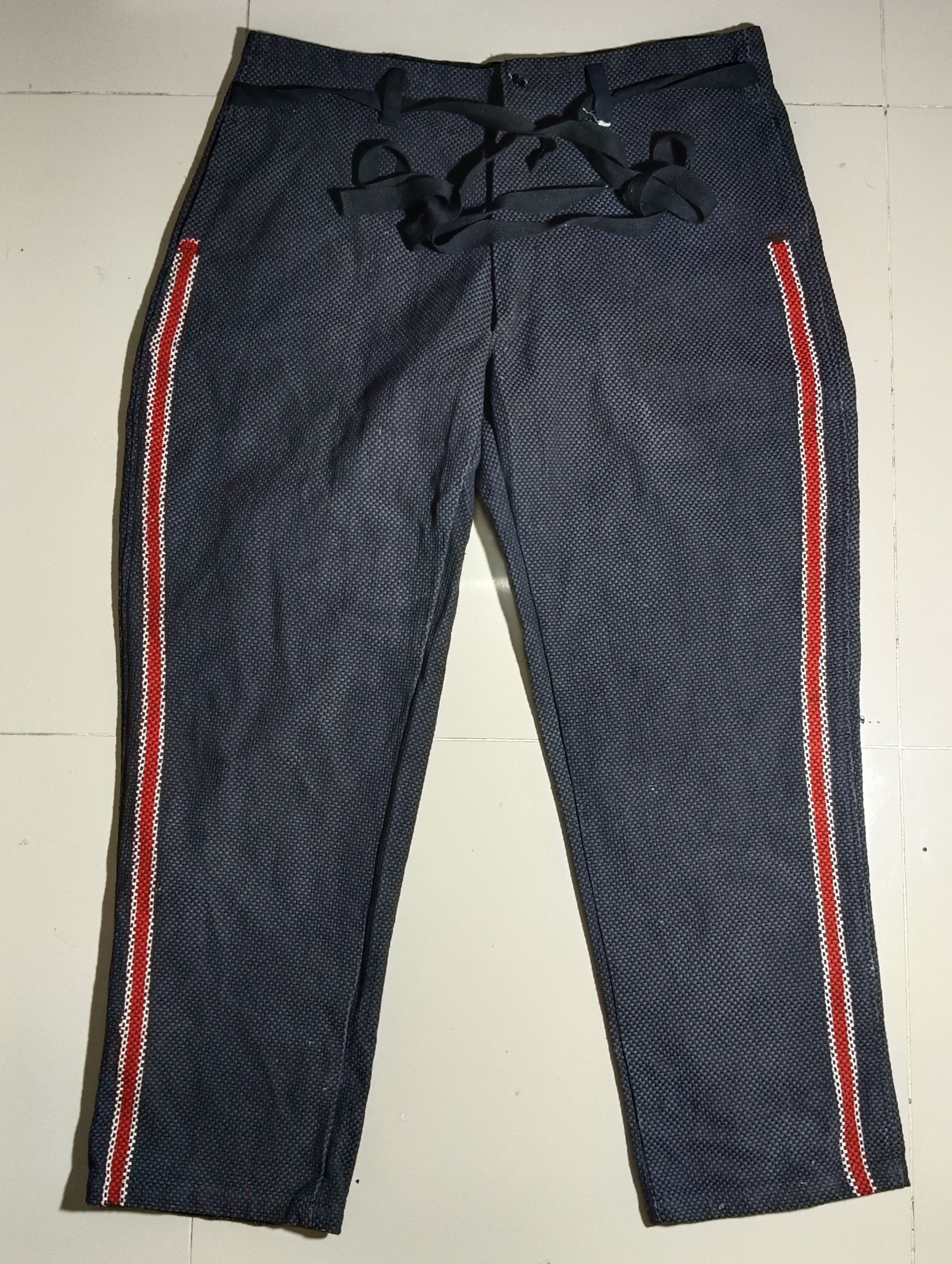 Kapital Vintage 50's Sashiko Fireman Indigo Pants Size US 37 - 3 Thumbnail